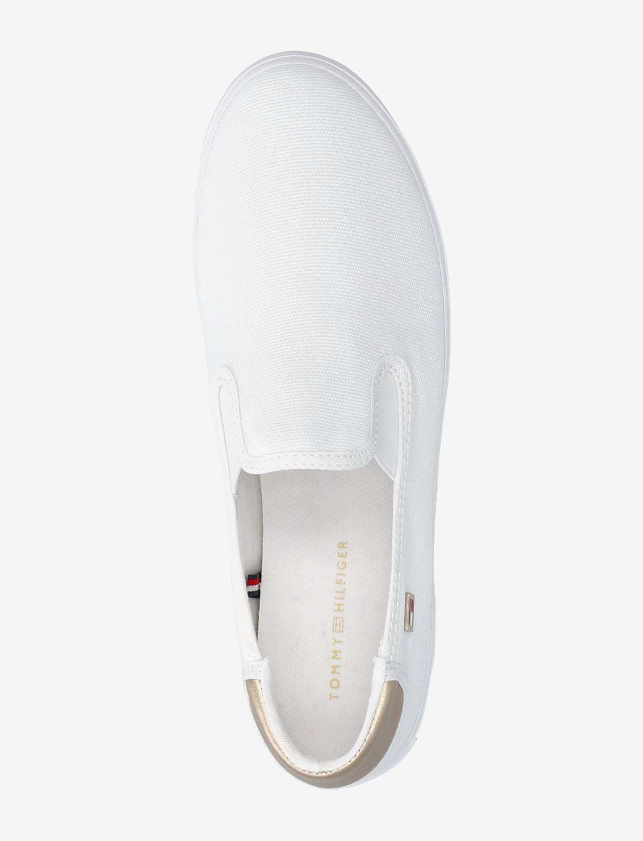 Tommy Hilfiger - VULC CANVAS SLIP-ON SNEAKER - slip-on tossud - white - 3