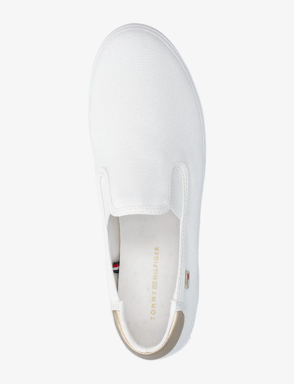 Tommy Hilfiger - VULC CANVAS SLIP-ON SNEAKER - rippijuhlat - white - 3
