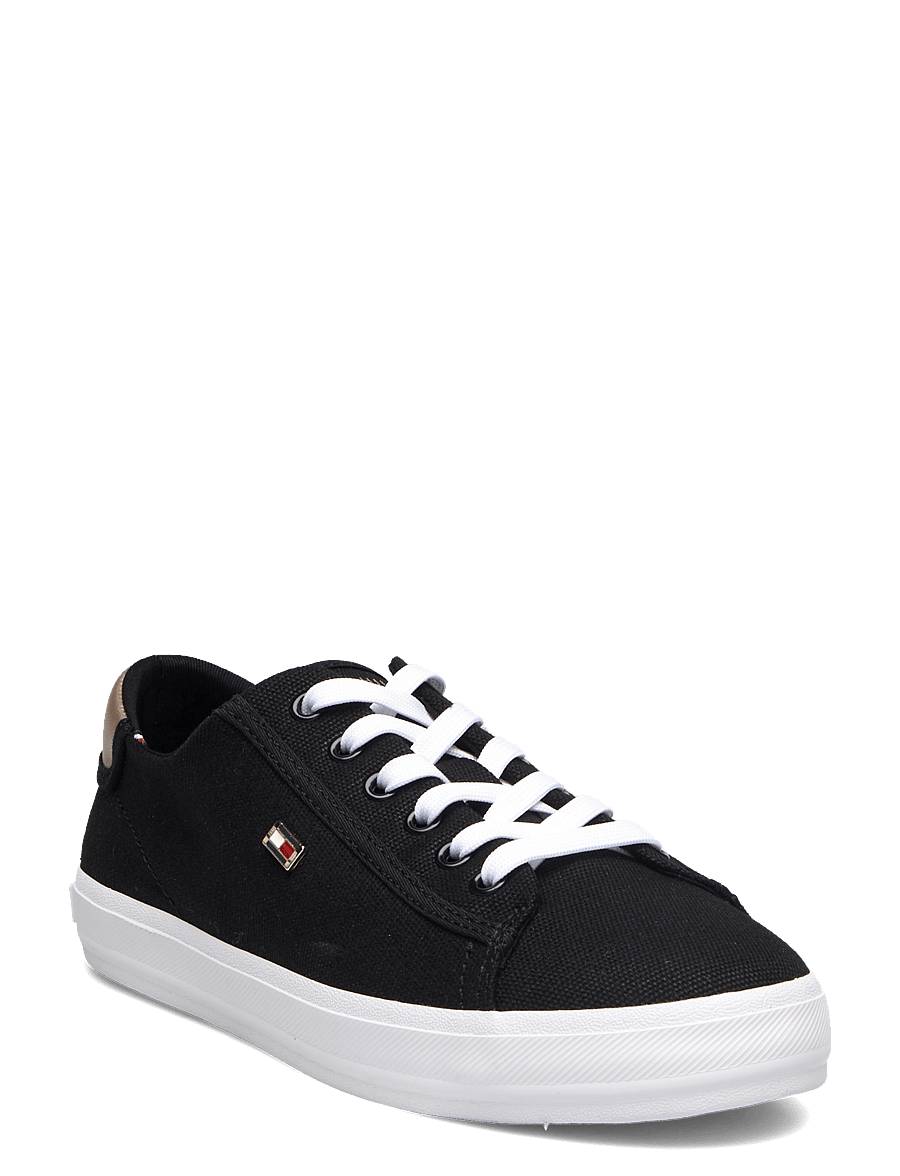 Tommy Hilfiger - VULC CANVAS LACE UP SNEAKER - black - 0