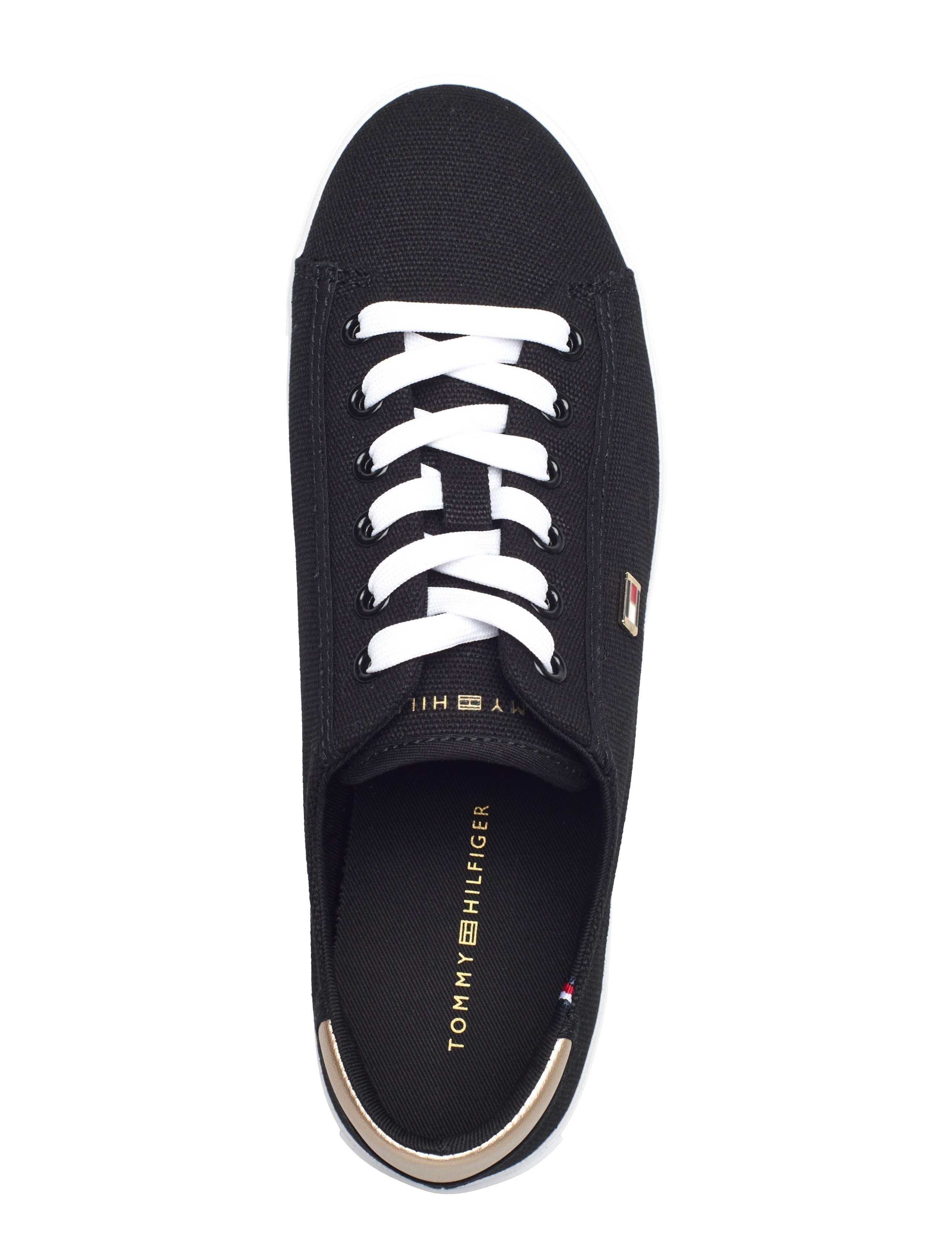 Tommy Hilfiger - VULC CANVAS LACE UP SNEAKER - black - 3