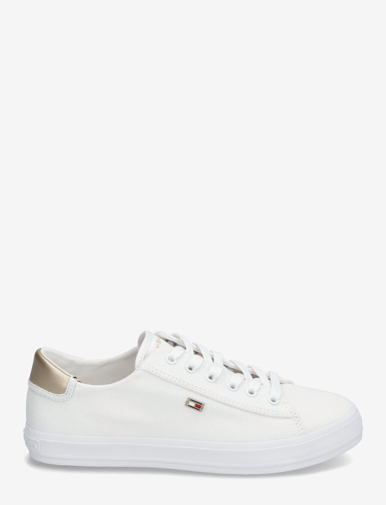 Tommy Hilfiger - VULC CANVAS LACE UP SNEAKER - rippijuhlat - white - 1