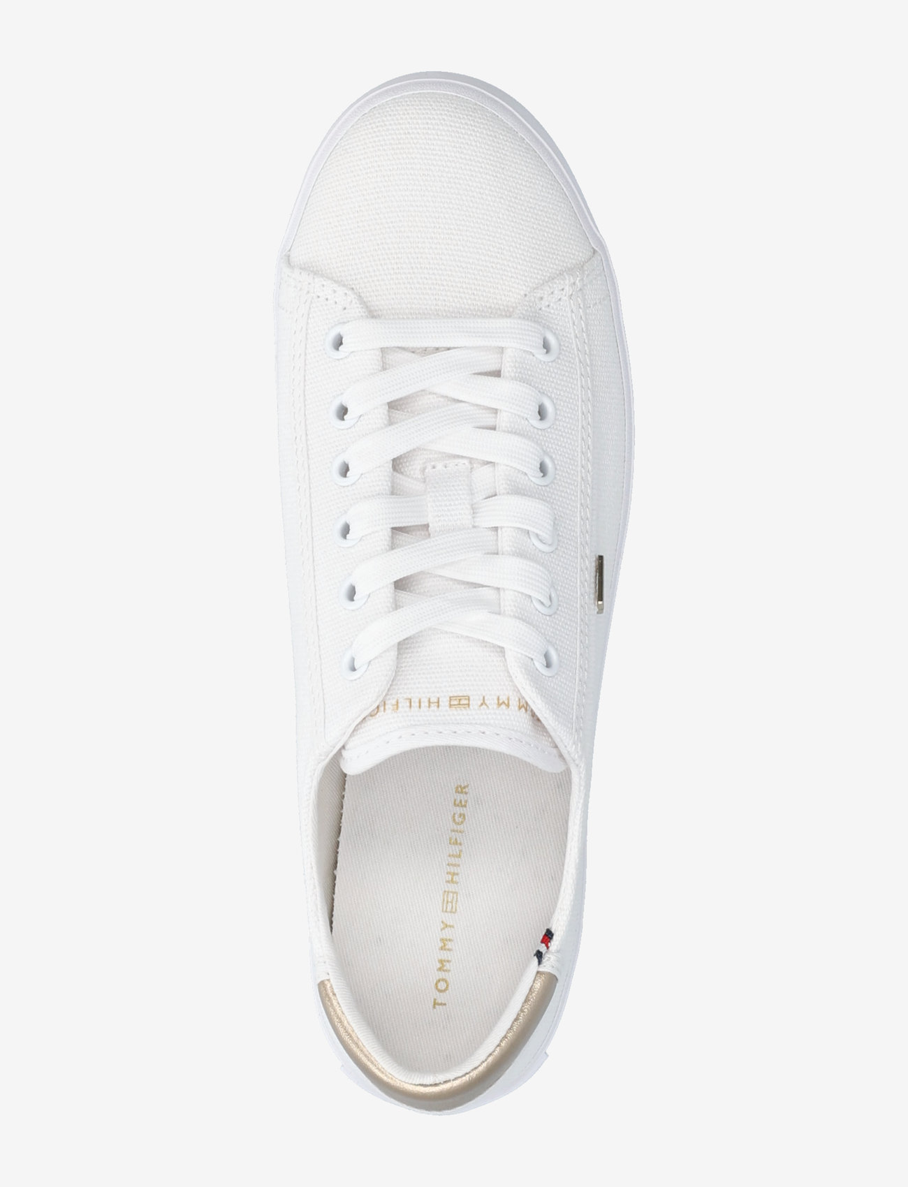 Tommy Hilfiger - VULC CANVAS LACE UP SNEAKER - rippijuhlat - white - 3