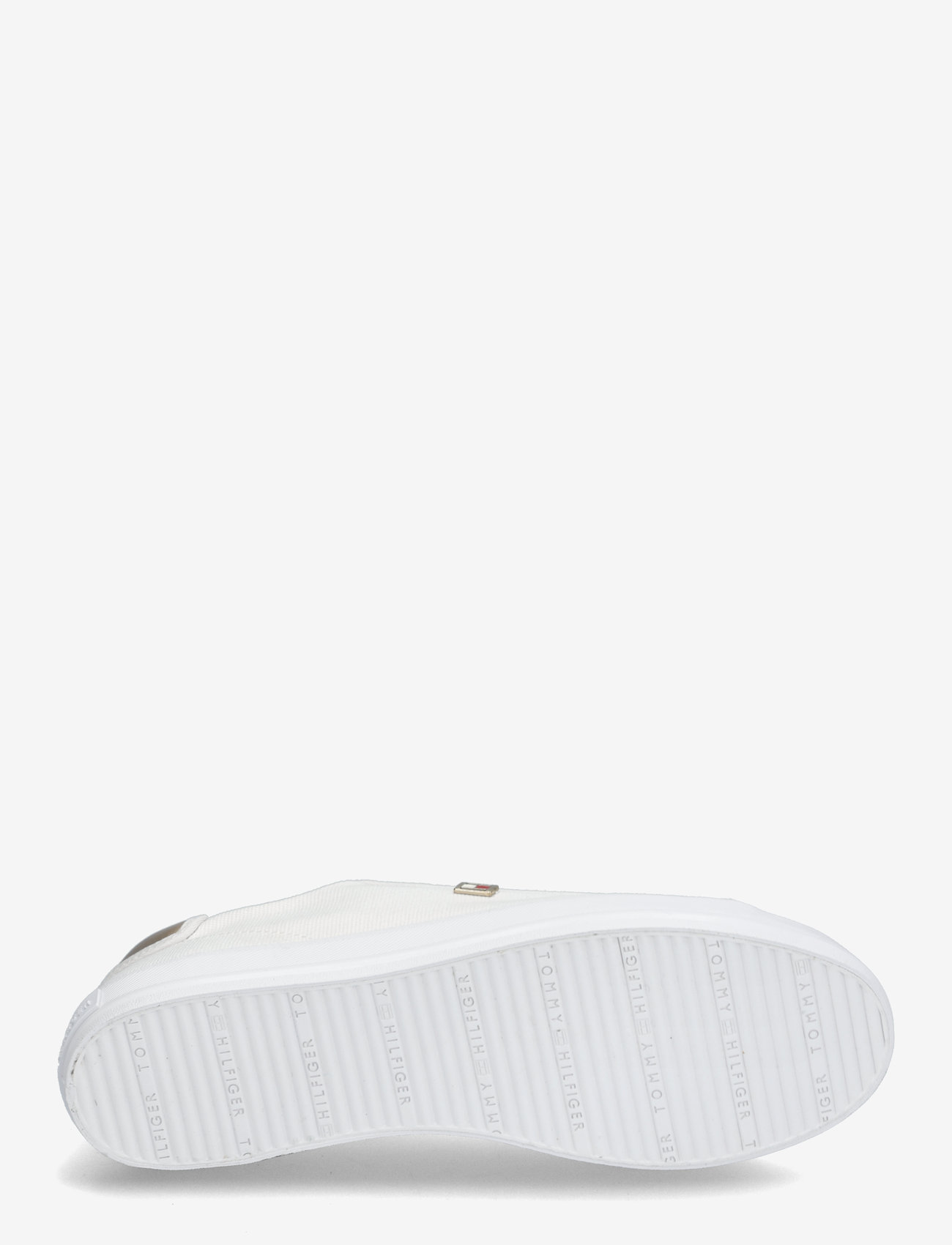 Tommy Hilfiger - VULC CANVAS LACE UP SNEAKER - rippijuhlat - white - 4