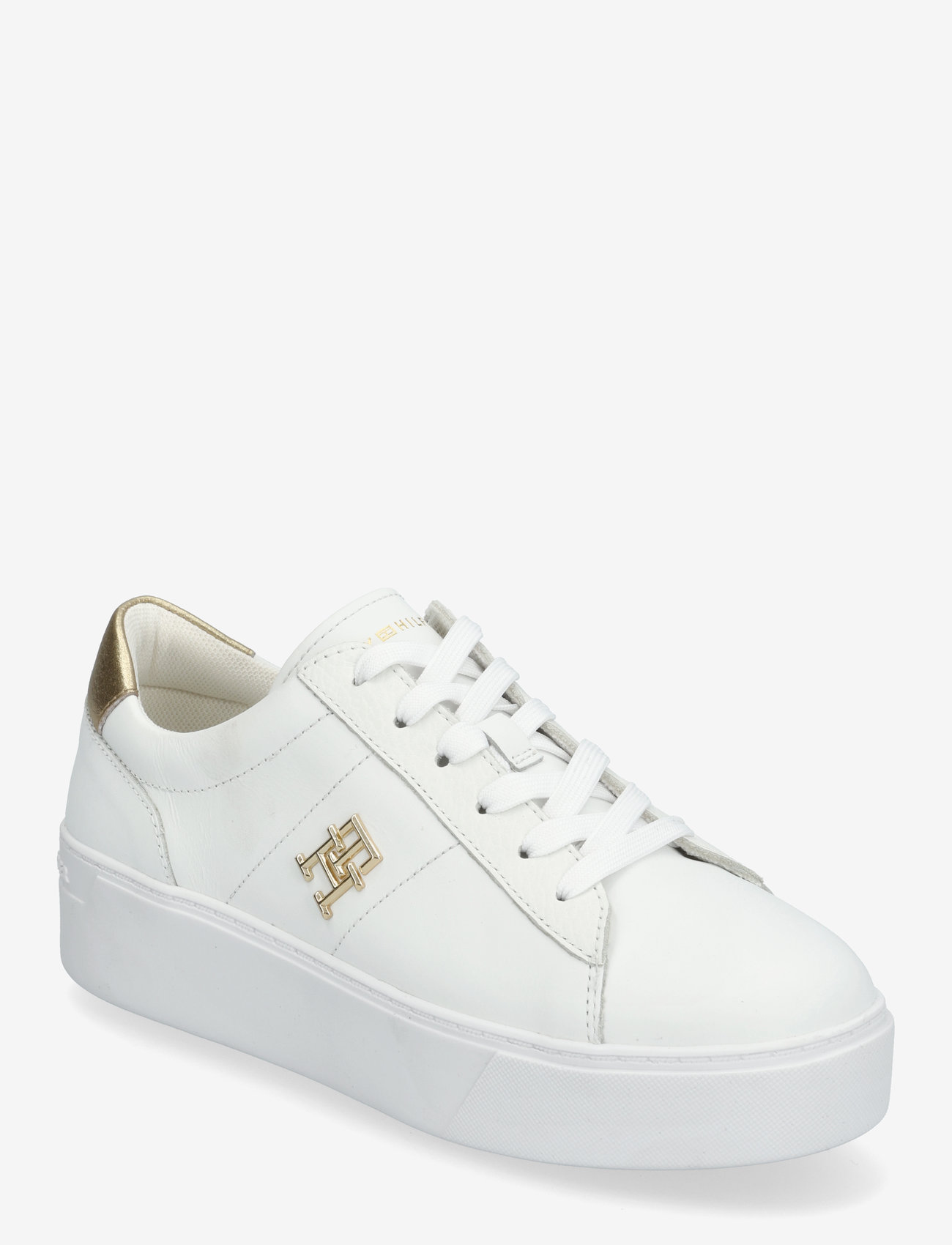 Tommy Hilfiger - PLATFORM COURT SNEAKER METALLICS - ferming - white - 0