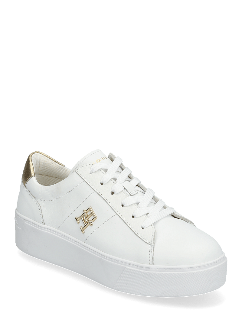 Tommy Hilfiger - PLATFORM COURT SNEAKER METALLICS - ferming - white - 0