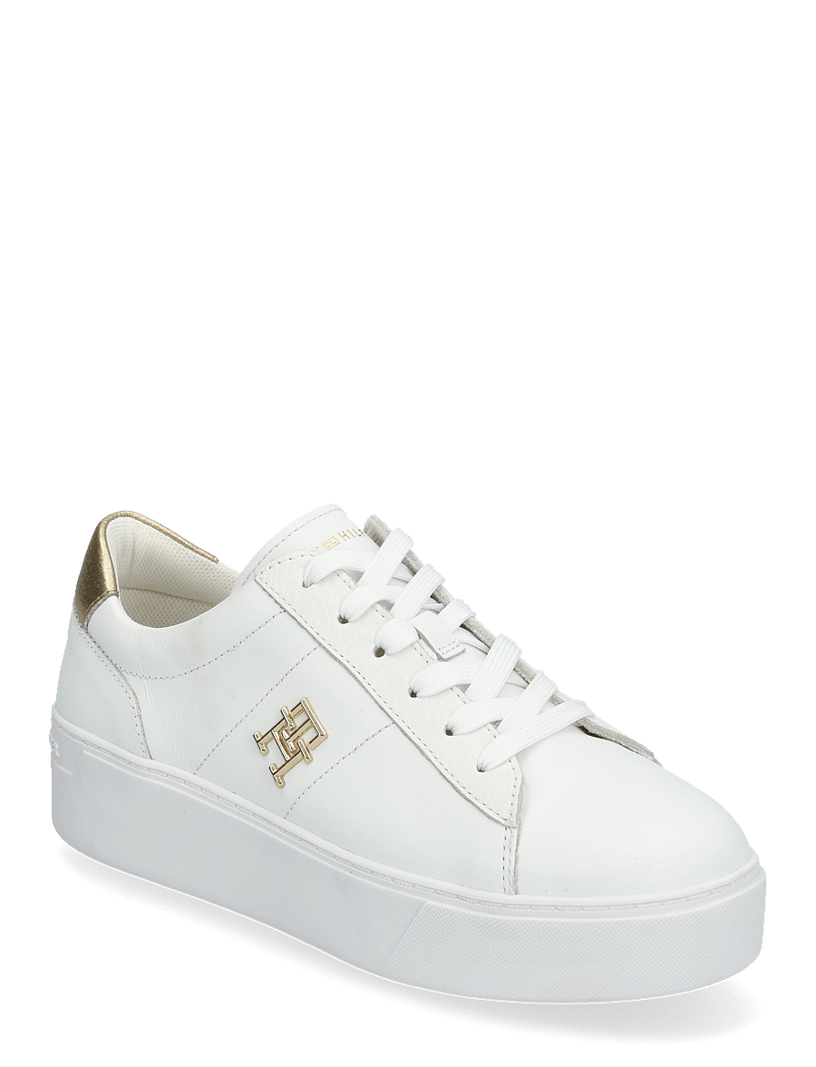 Tommy Hilfiger - PLATFORM COURT SNEAKER METALLICS - white - 0