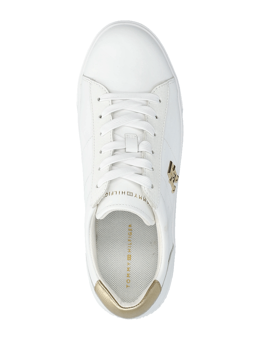 Tommy Hilfiger - PLATFORM COURT SNEAKER METALLICS - white - 3