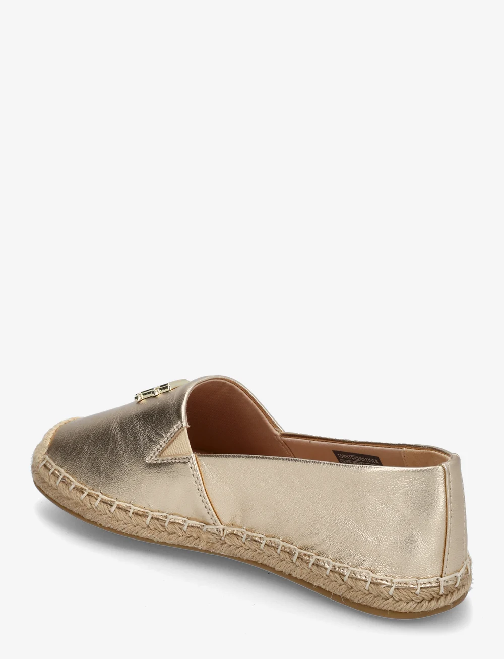 Tommy Hilfiger - TH LOGO METALLIC LEATHER ESPAD - espadrillid - gold - 2