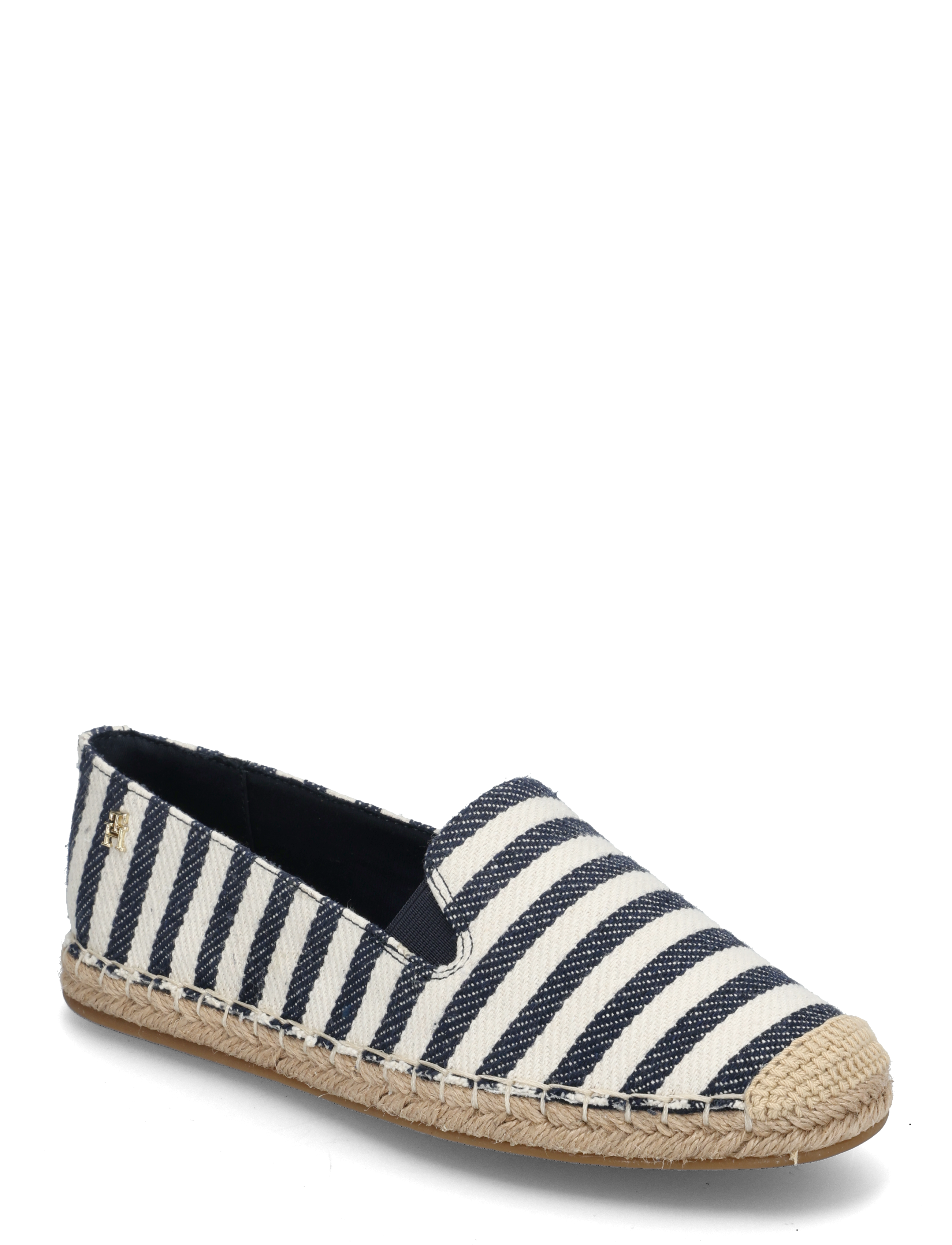 Tommy Hilfiger NAUTICAL STRIPE ESPADRILLE - Sko - SPACE BLUE ITACHA STRIPES / black