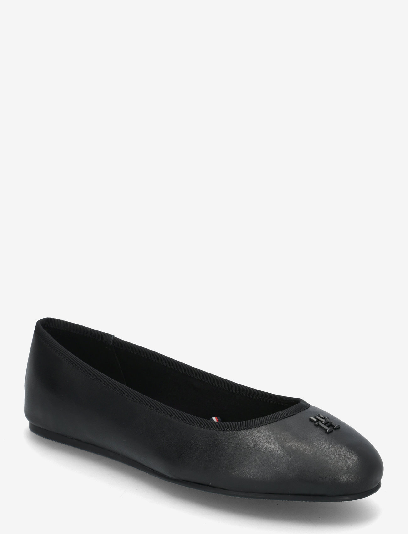 Tommy Hilfiger - TH HARDWARE LEATHER BALLERINA - særlige begivenheder - black - 0