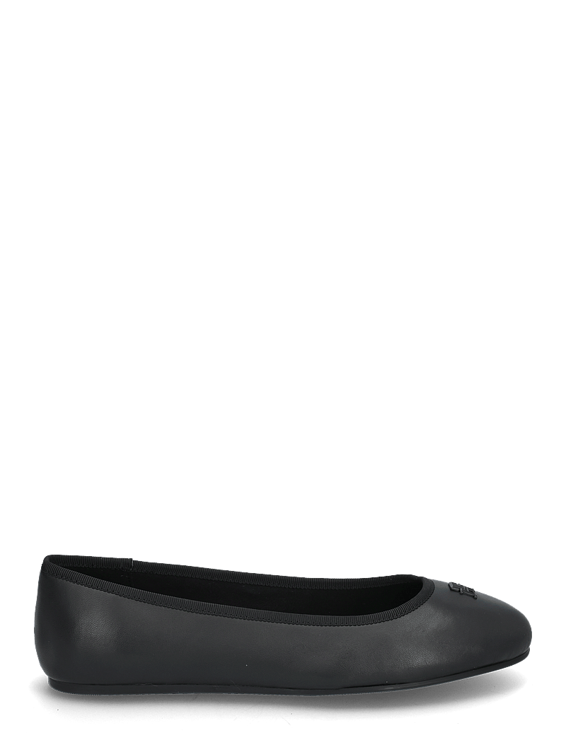 Tommy Hilfiger - TH HARDWARE LEATHER BALLERINA - særlige begivenheder - black - 1