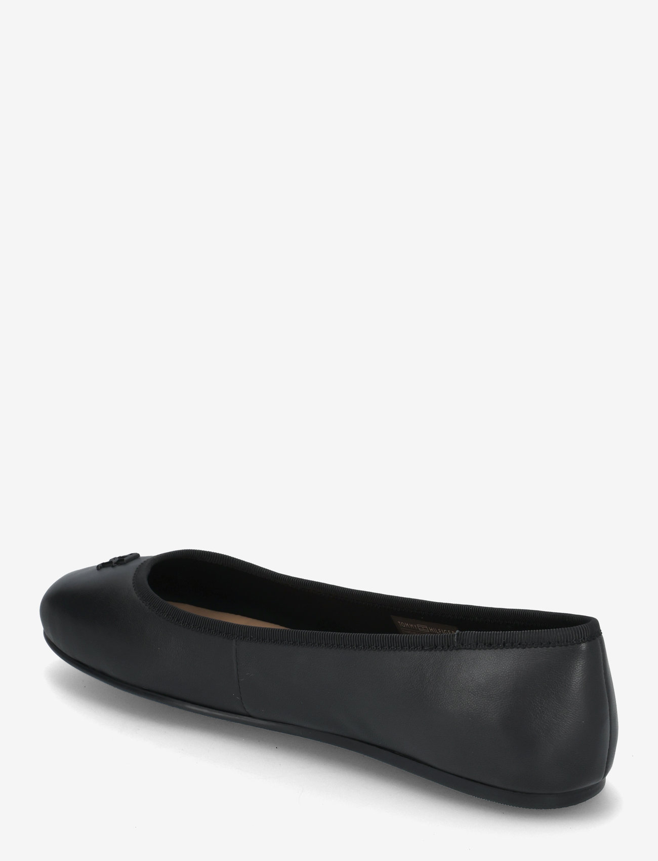 Tommy Hilfiger - TH HARDWARE LEATHER BALLERINA - særlige begivenheder - black - 2