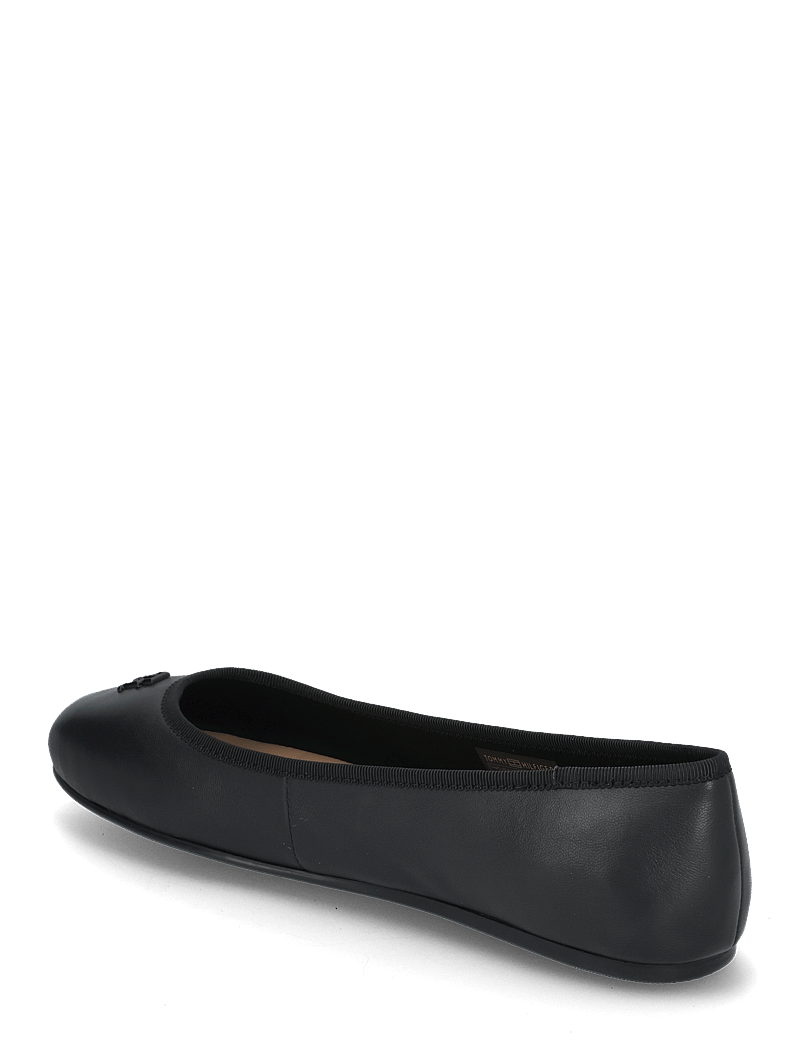 Tommy Hilfiger - TH HARDWARE LEATHER BALLERINA - særlige begivenheder - black - 2
