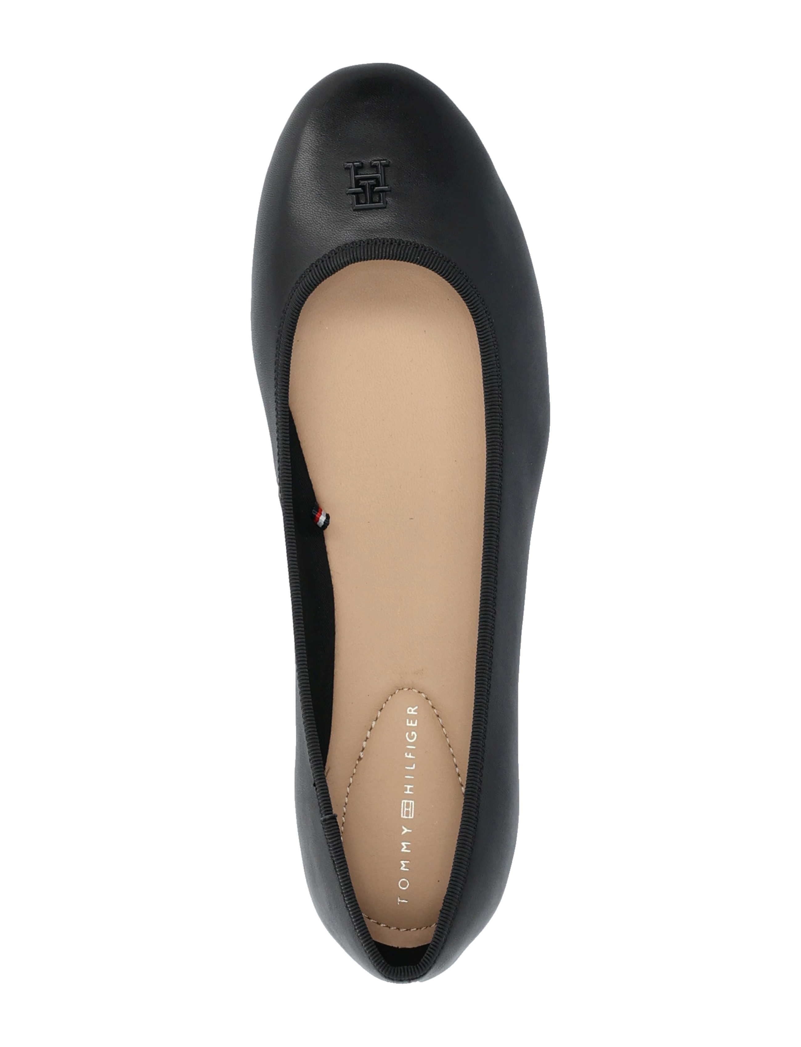 Tommy Hilfiger - TH HARDWARE LEATHER BALLERINA - black - 3