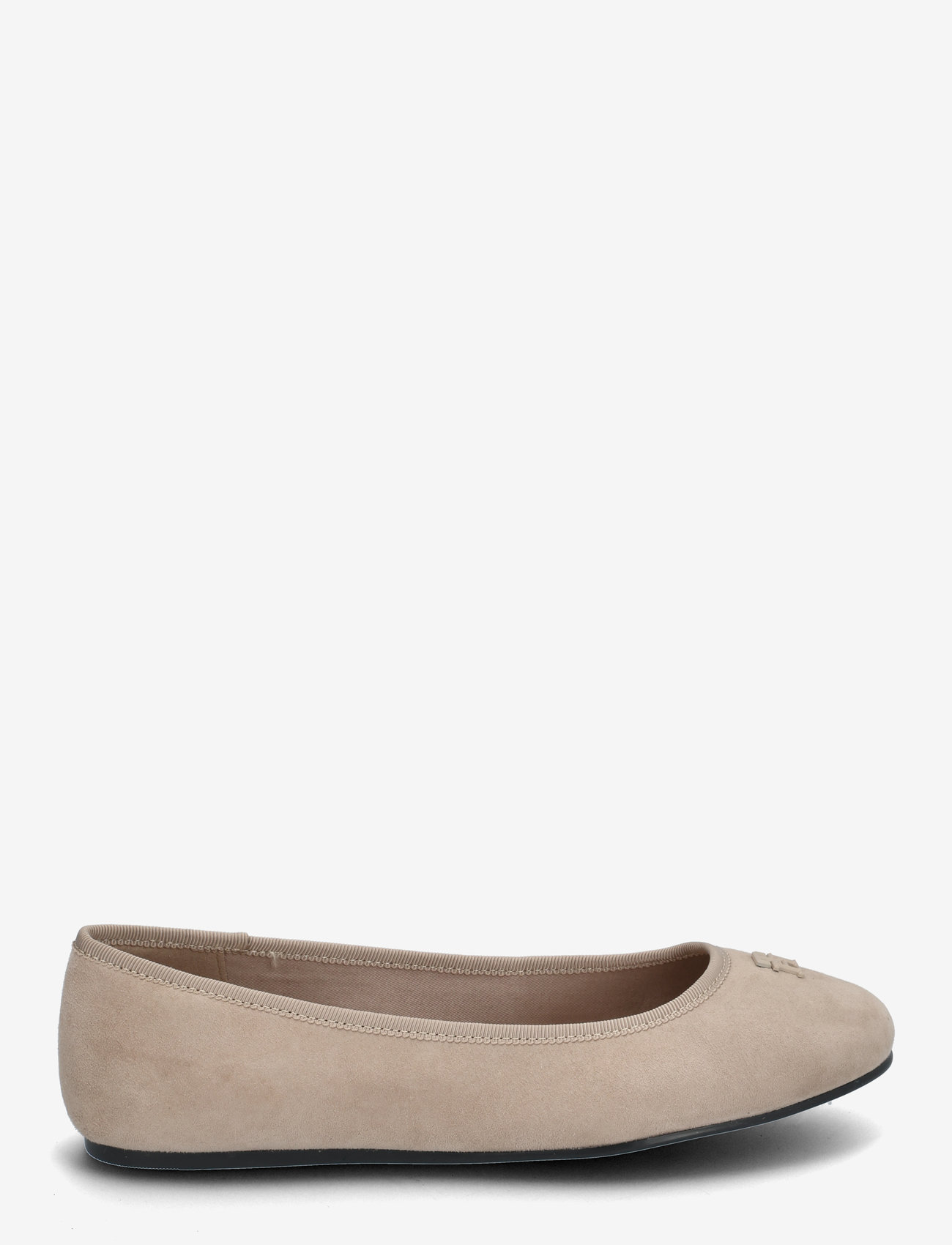Tommy Hilfiger - TH HARDWARE SUEDE BALLERINA - særlige begivenheder - coastal taupe - 1