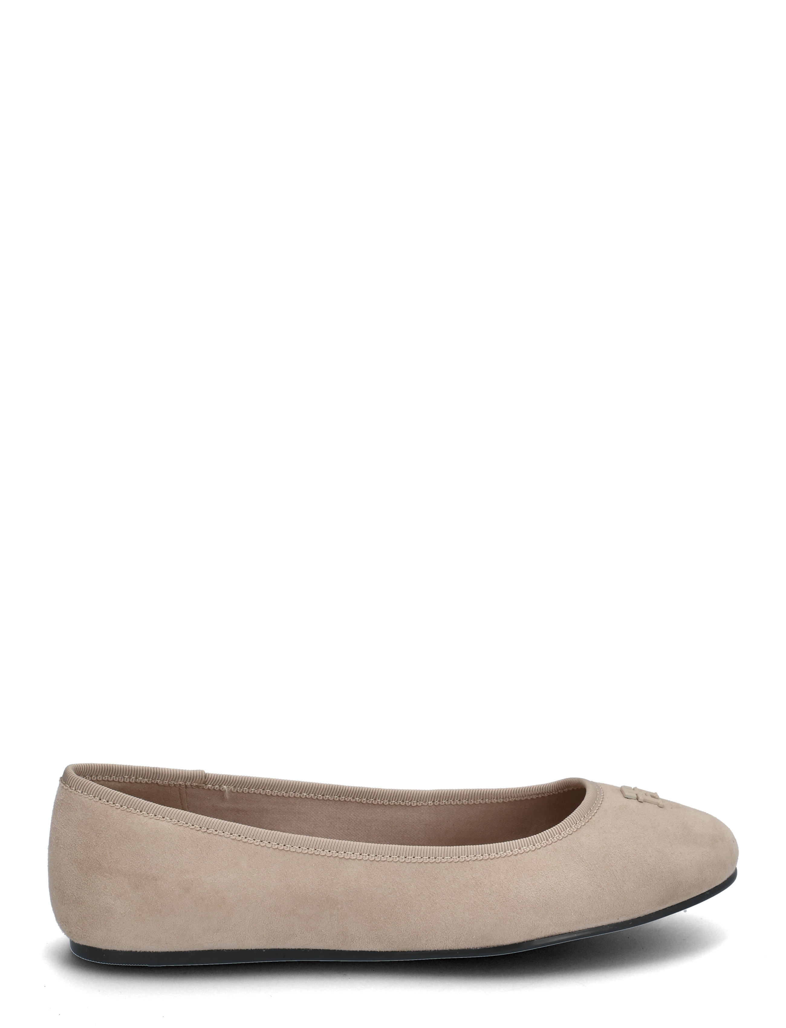 Tommy Hilfiger - TH HARDWARE SUEDE BALLERINA - coastal taupe - 1