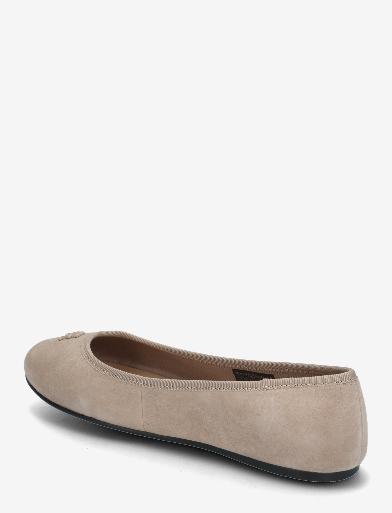 Tommy Hilfiger - TH HARDWARE SUEDE BALLERINA - særlige begivenheder - coastal taupe - 2