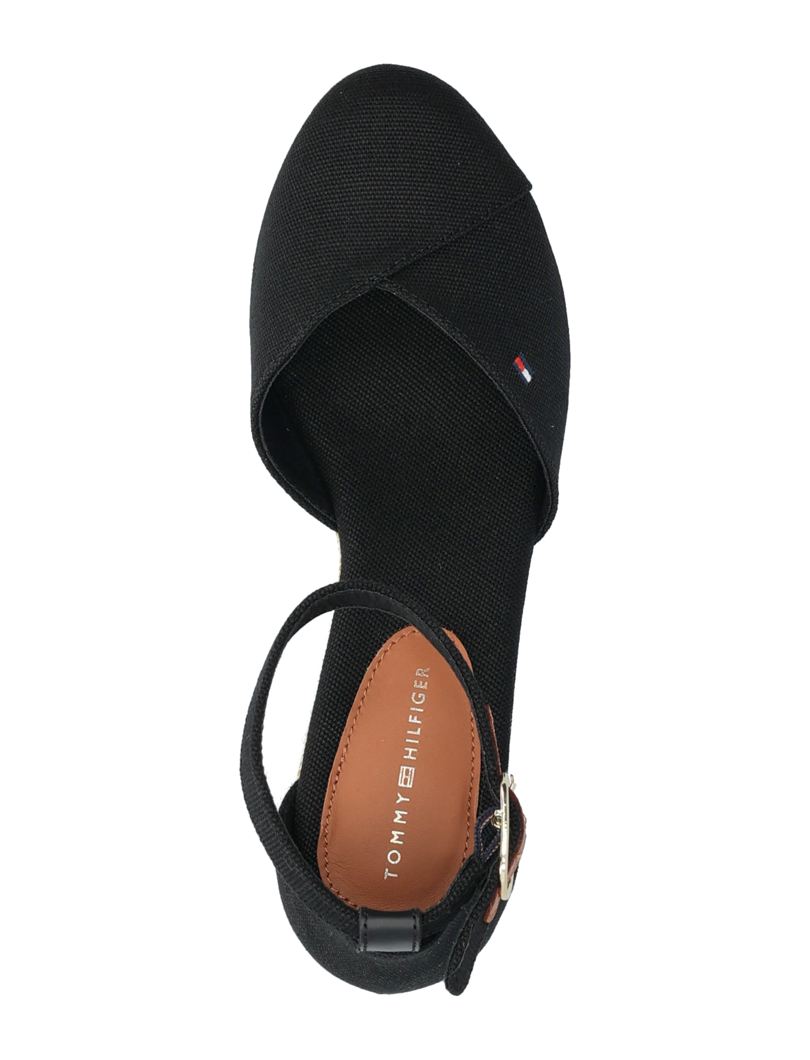 Tommy Hilfiger - FLAG CLOSED TOE MID WEDGE ESPAD - black - 3