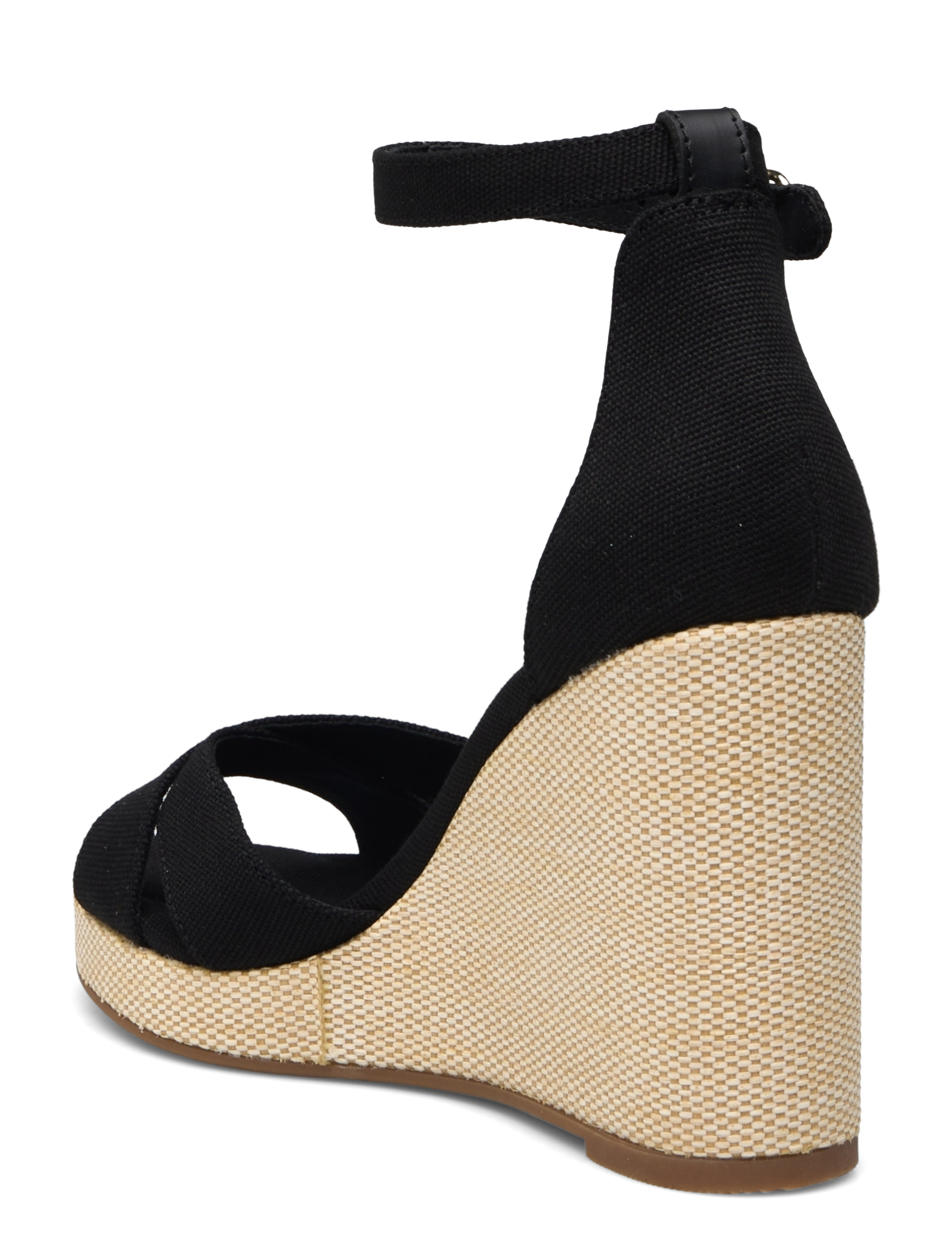 Tommy Hilfiger - FLAG HIGH WEDGE ESPAD CRISSCROSS - black - 2