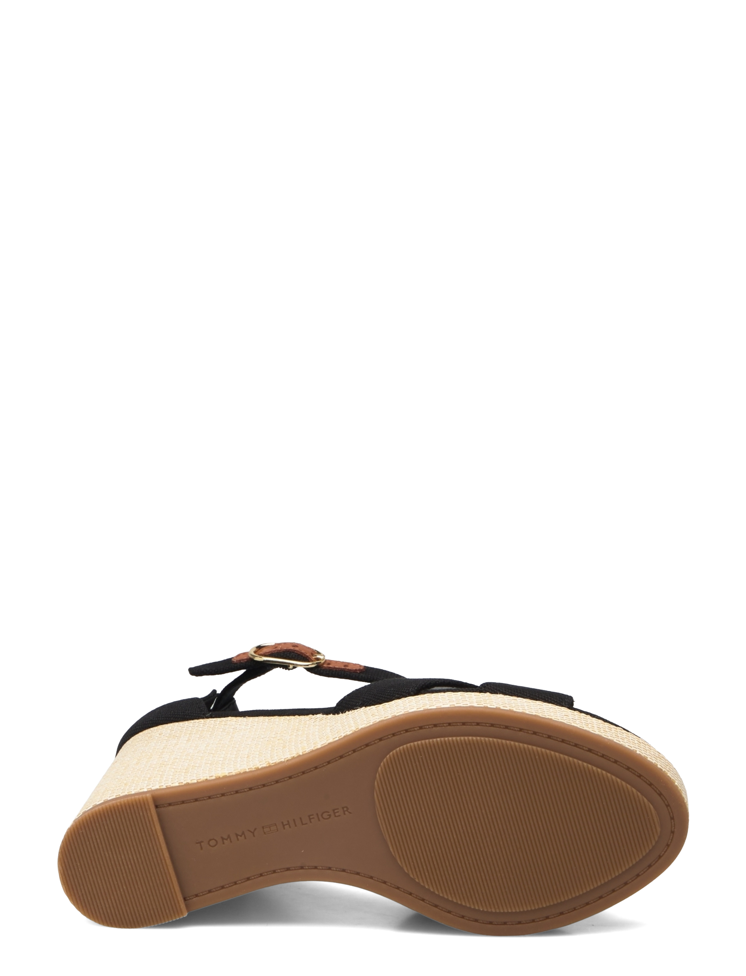Tommy Hilfiger - FLAG HIGH WEDGE ESPAD CRISSCROSS - black - 4