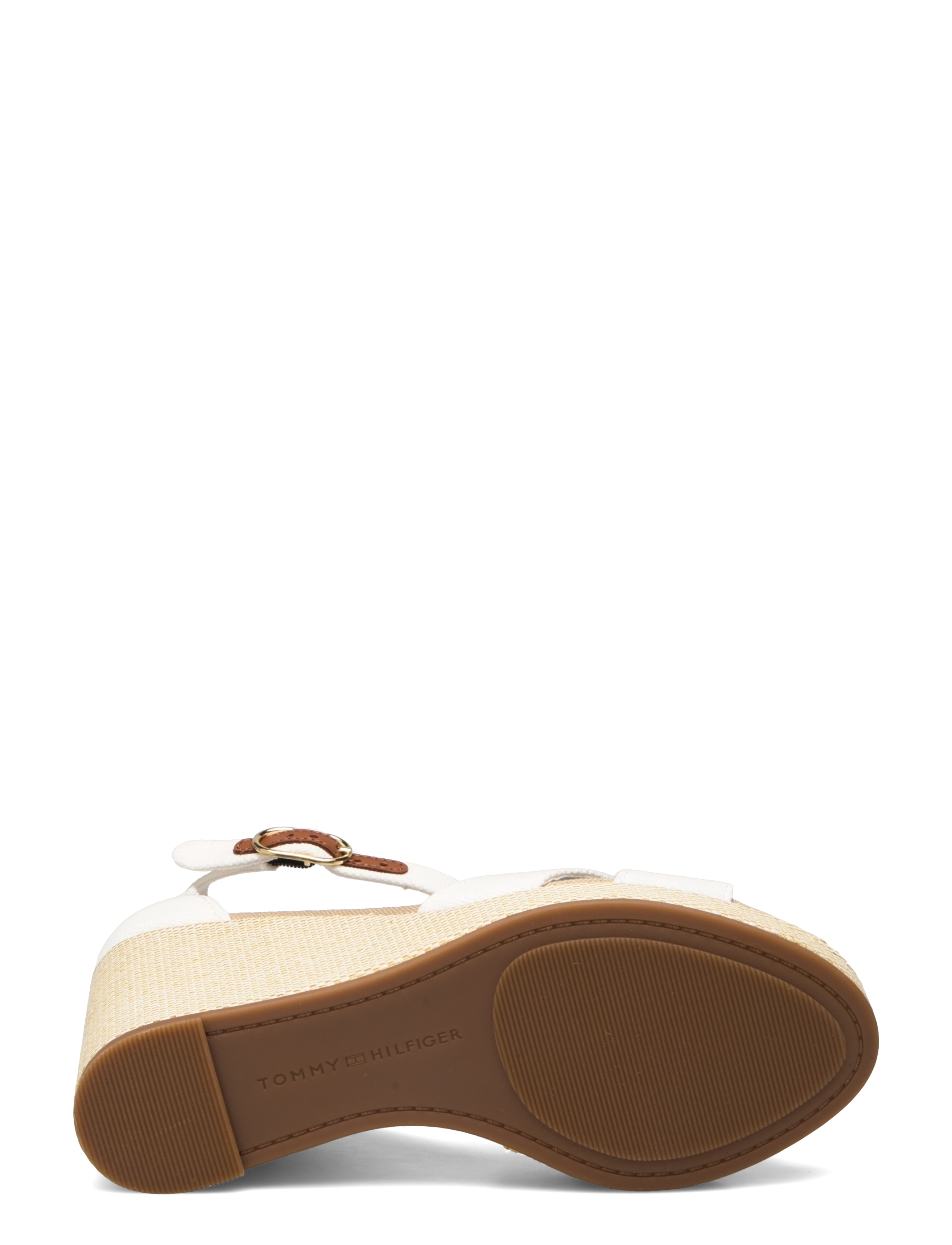 Tommy Hilfiger - FLAG HIGH WEDGE ESPAD CRISSCROSS - augstpapēžu espadrilles - ecru - 5