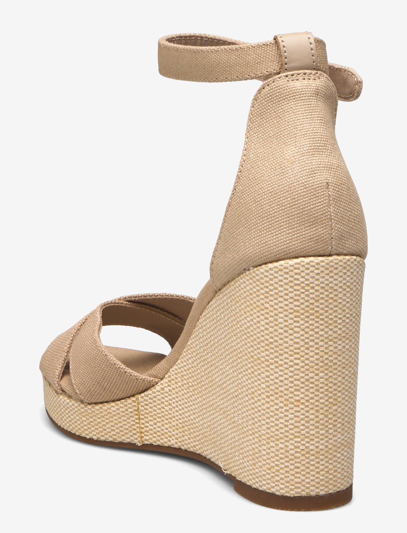 Tommy Hilfiger - FLAG HIGH WEDGE ESPAD CRISSCROSS - espadrillos med klack - horseradish - 2