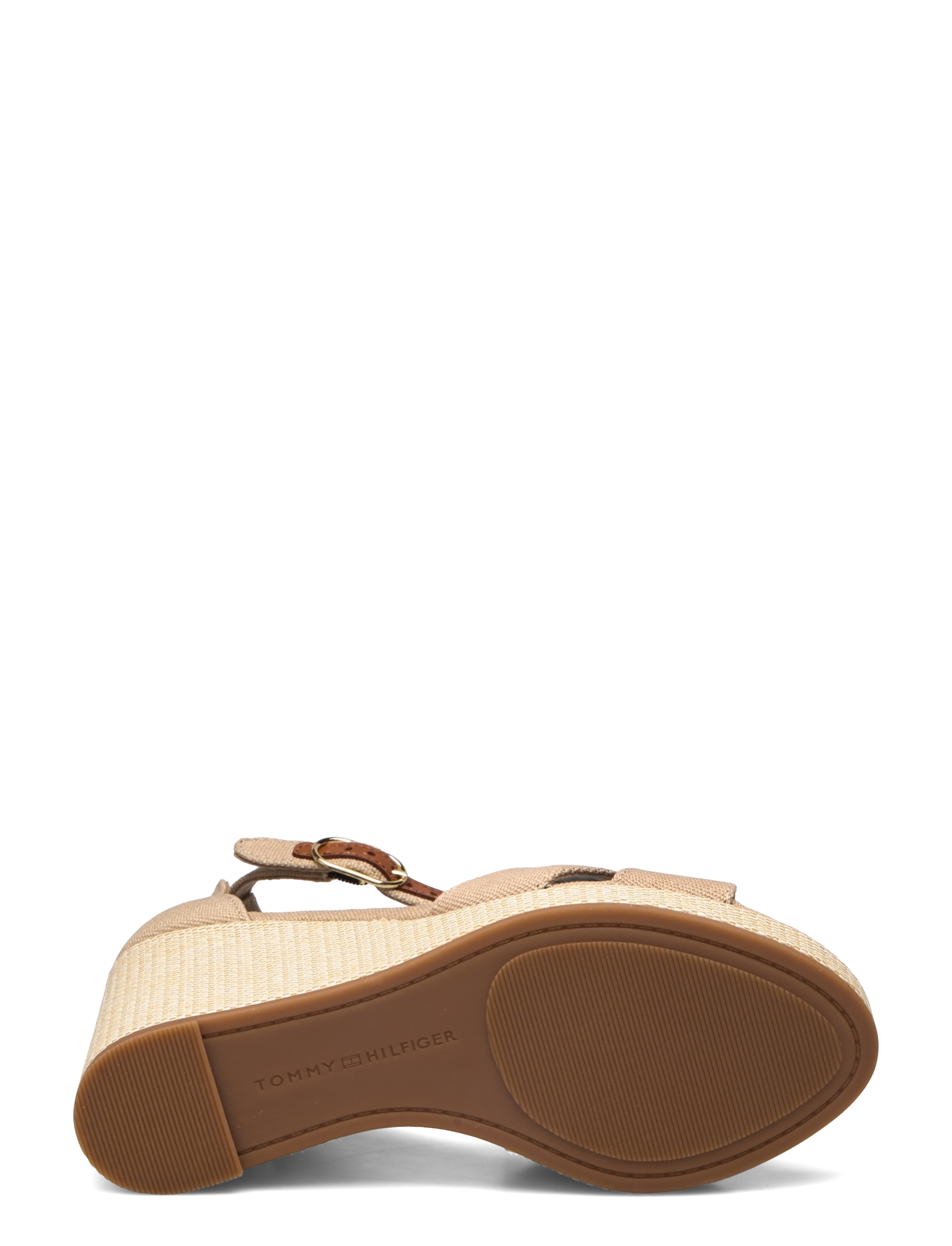 Tommy Hilfiger - FLAG HIGH WEDGE ESPAD CRISSCROSS - horseradish - 4