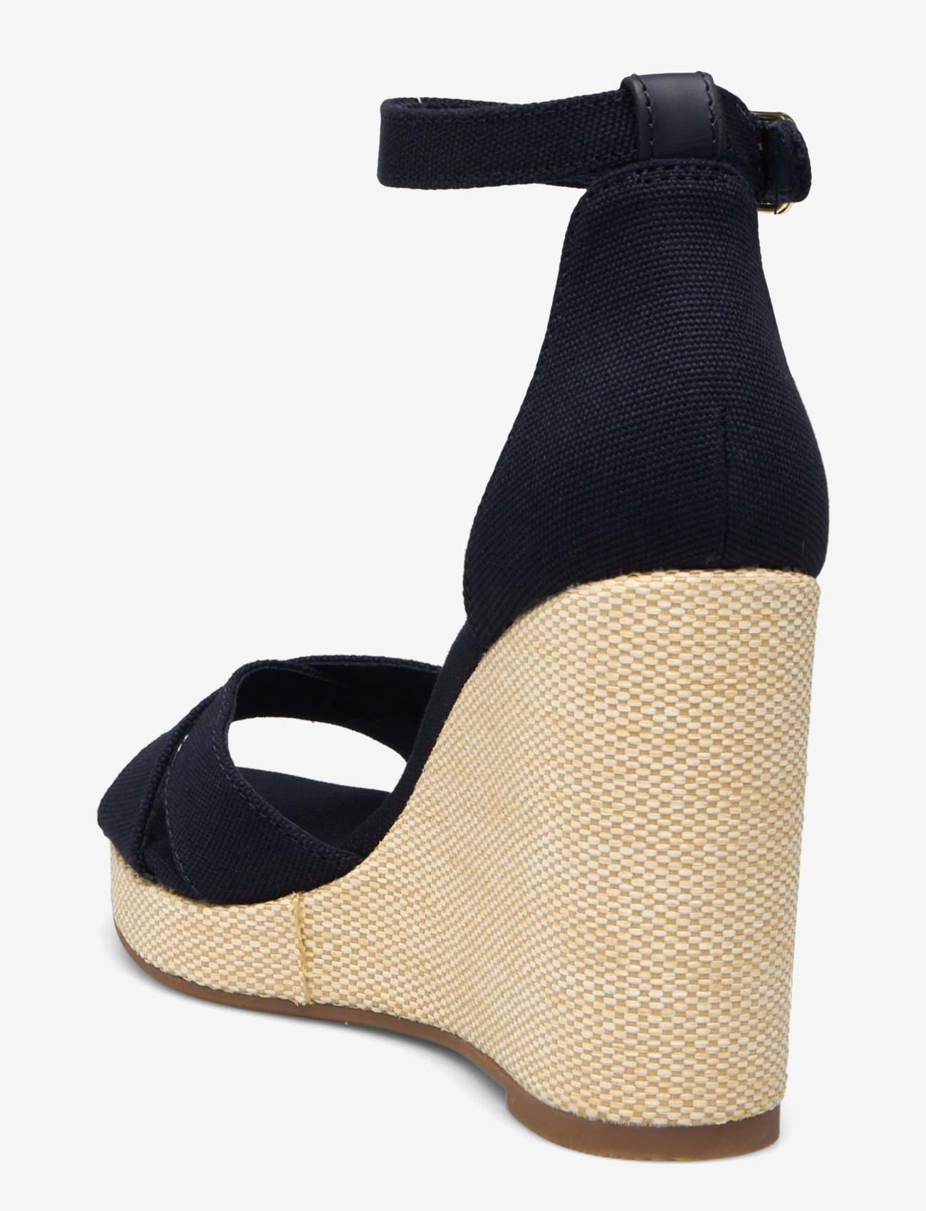 Tommy Hilfiger - FLAG HIGH WEDGE ESPAD CRISSCROSS - space blue - 2