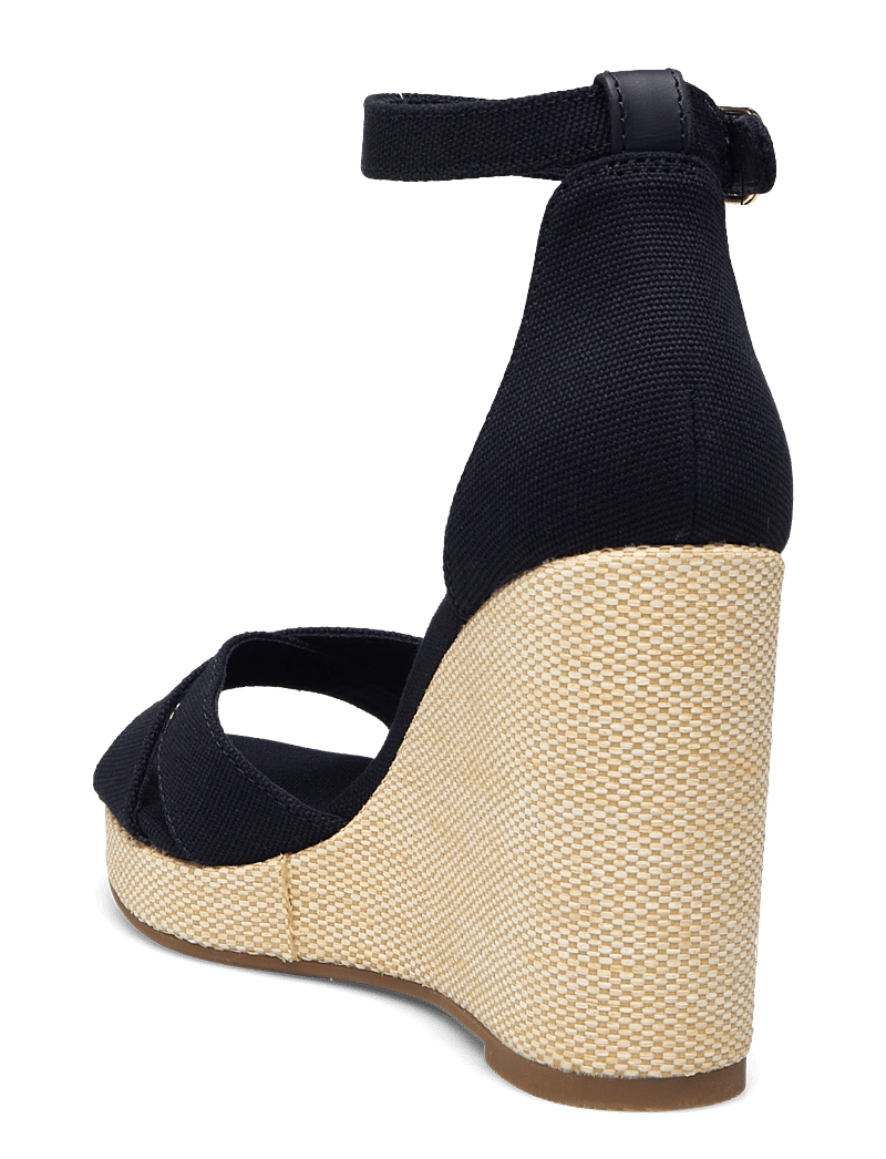 Tommy Hilfiger - FLAG HIGH WEDGE ESPAD CRISSCROSS - space blue - 2