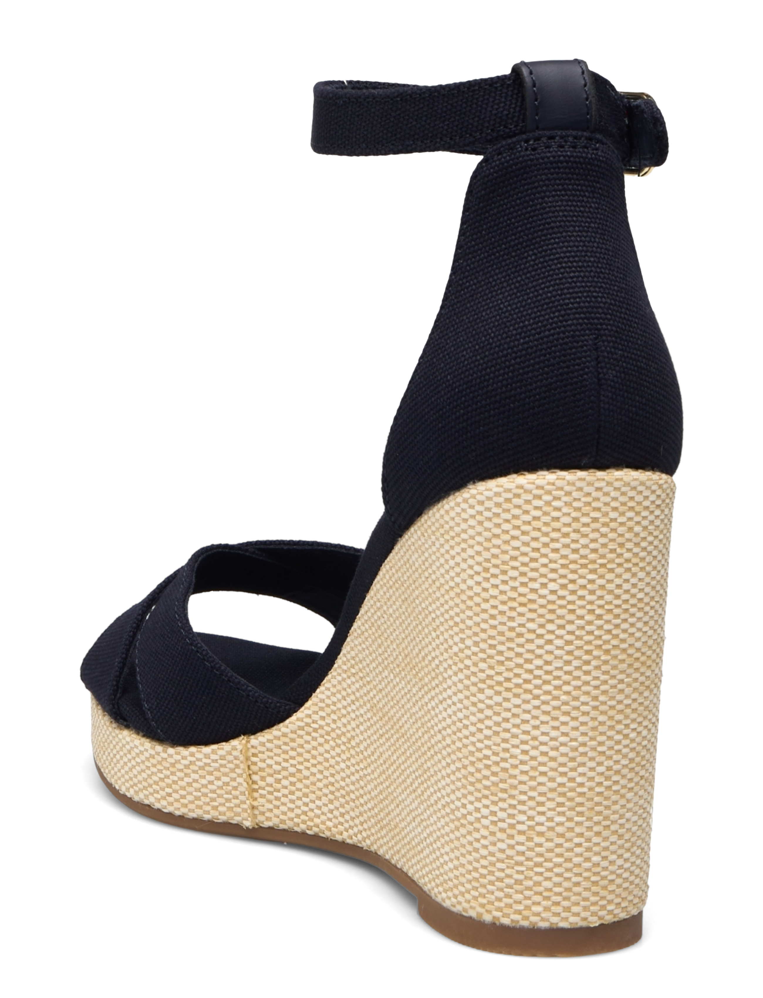 Tommy Hilfiger - FLAG HIGH WEDGE ESPAD CRISSCROSS - espadrillur með hæl - space blue - 2