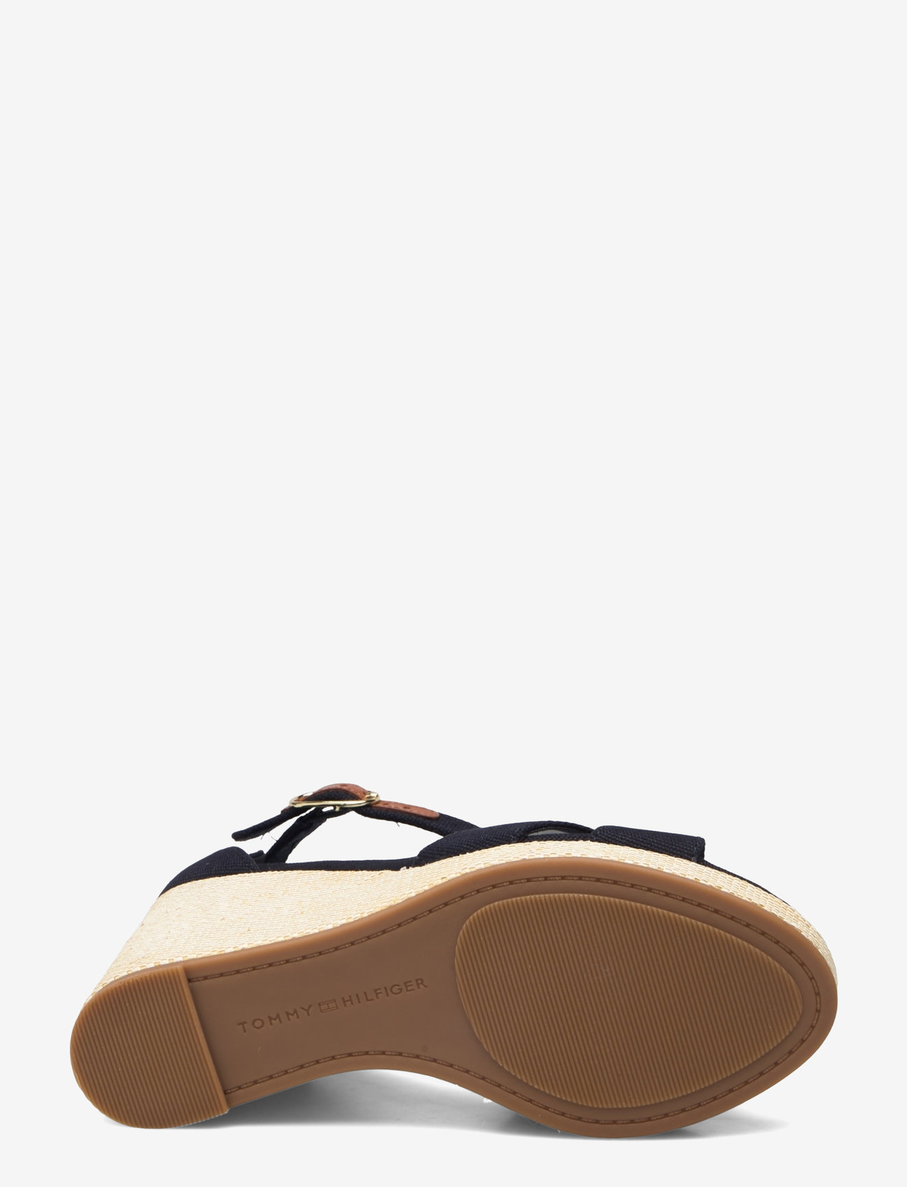 Tommy Hilfiger - FLAG HIGH WEDGE ESPAD CRISSCROSS - space blue - 4
