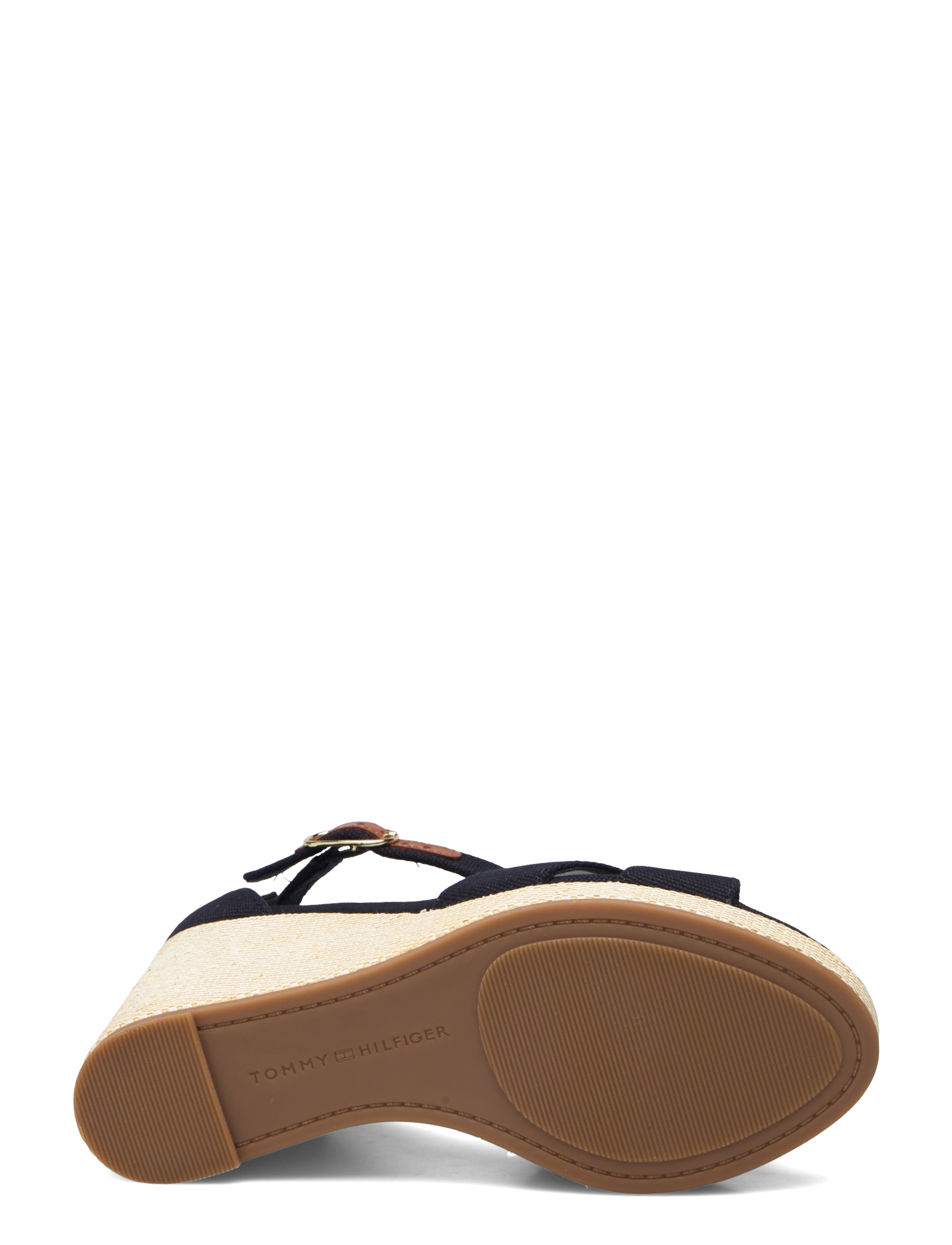 Tommy Hilfiger - FLAG HIGH WEDGE ESPAD CRISSCROSS - espadrillur með hæl - space blue - 4