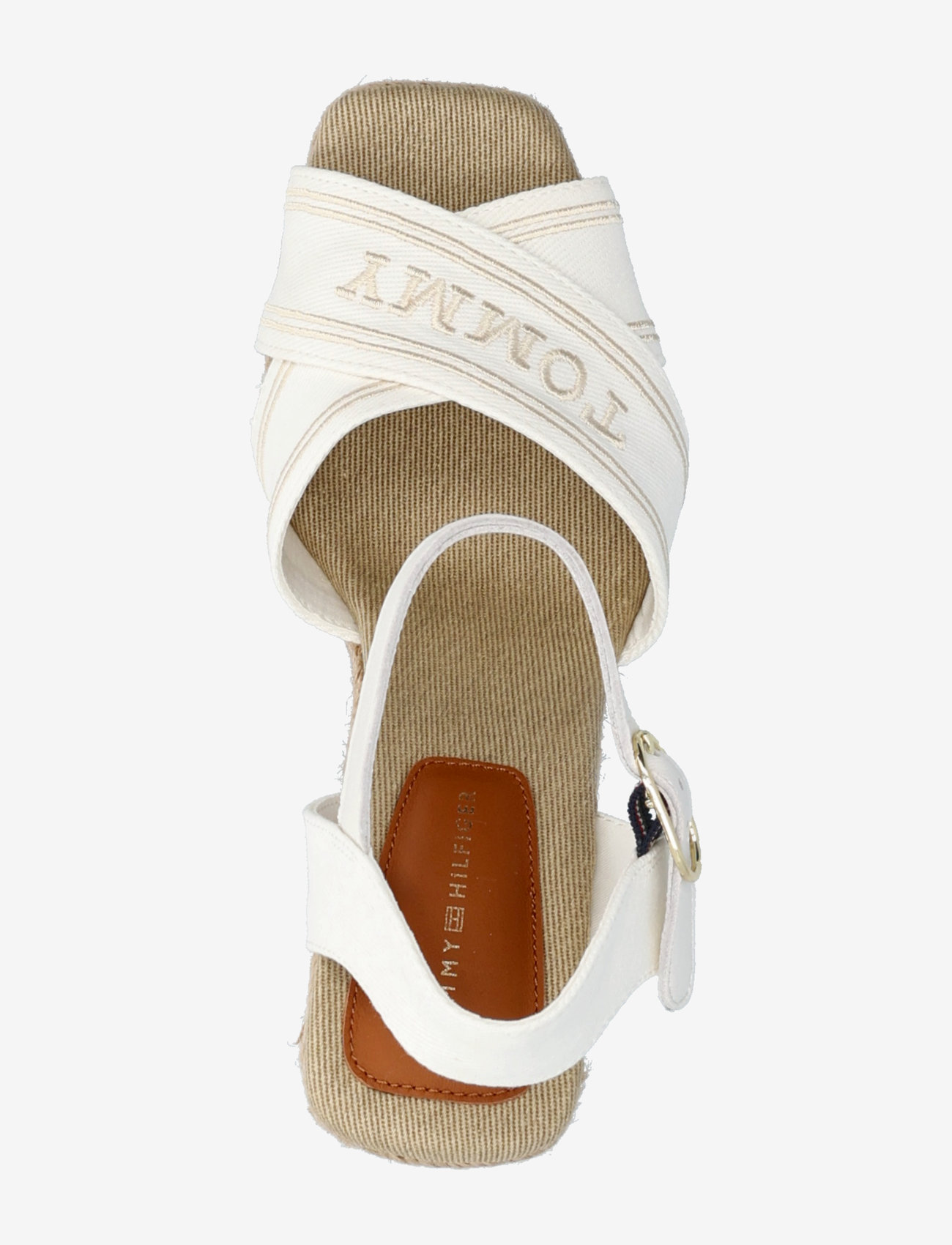 Tommy Hilfiger - TOMMY HILFIGER ESPAD HIGH WEDGE - højhælede espadrillos - ecru - 3