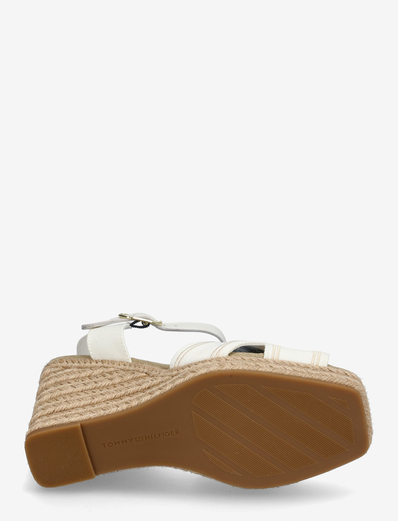 Tommy Hilfiger - TOMMY HILFIGER ESPAD HIGH WEDGE - højhælede espadrillos - ecru - 4