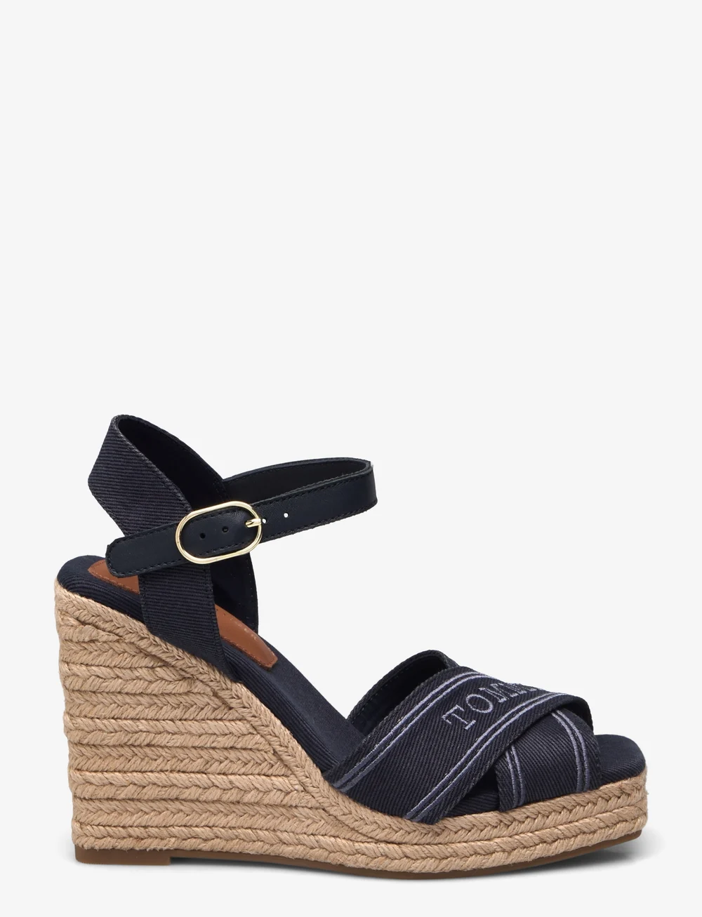 Tommy Hilfiger - TOMMY HILFIGER ESPAD HIGH WEDGE - espadrilles mit absatz - space blue - 1