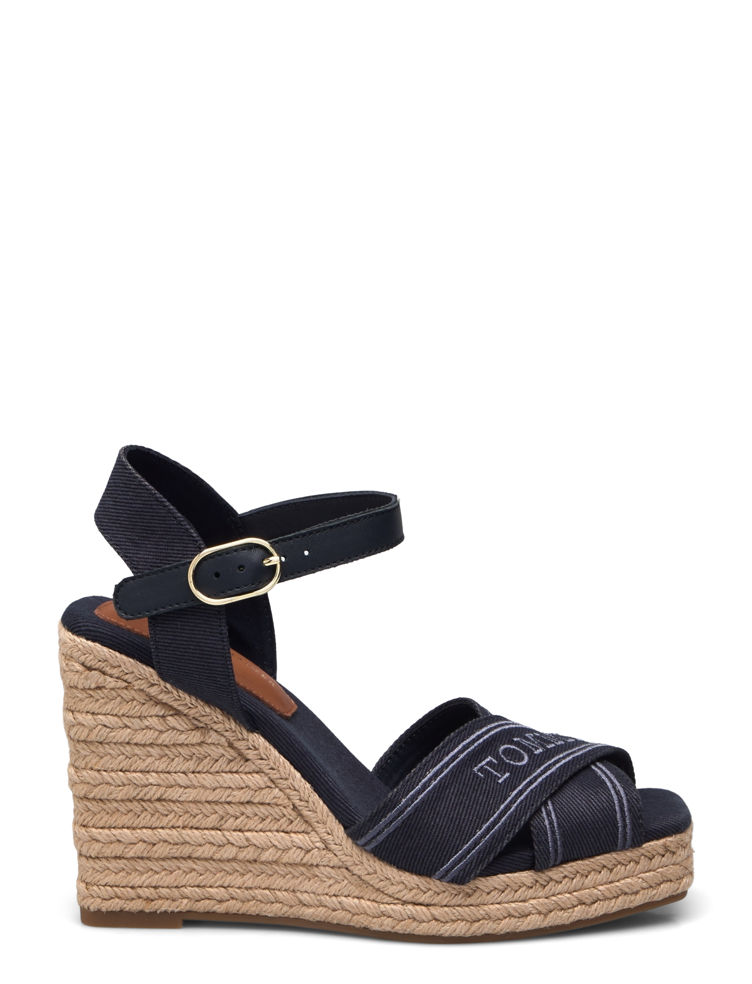 Tommy Hilfiger - TOMMY HILFIGER ESPAD HIGH WEDGE - espadrilles à talons - space blue - 1