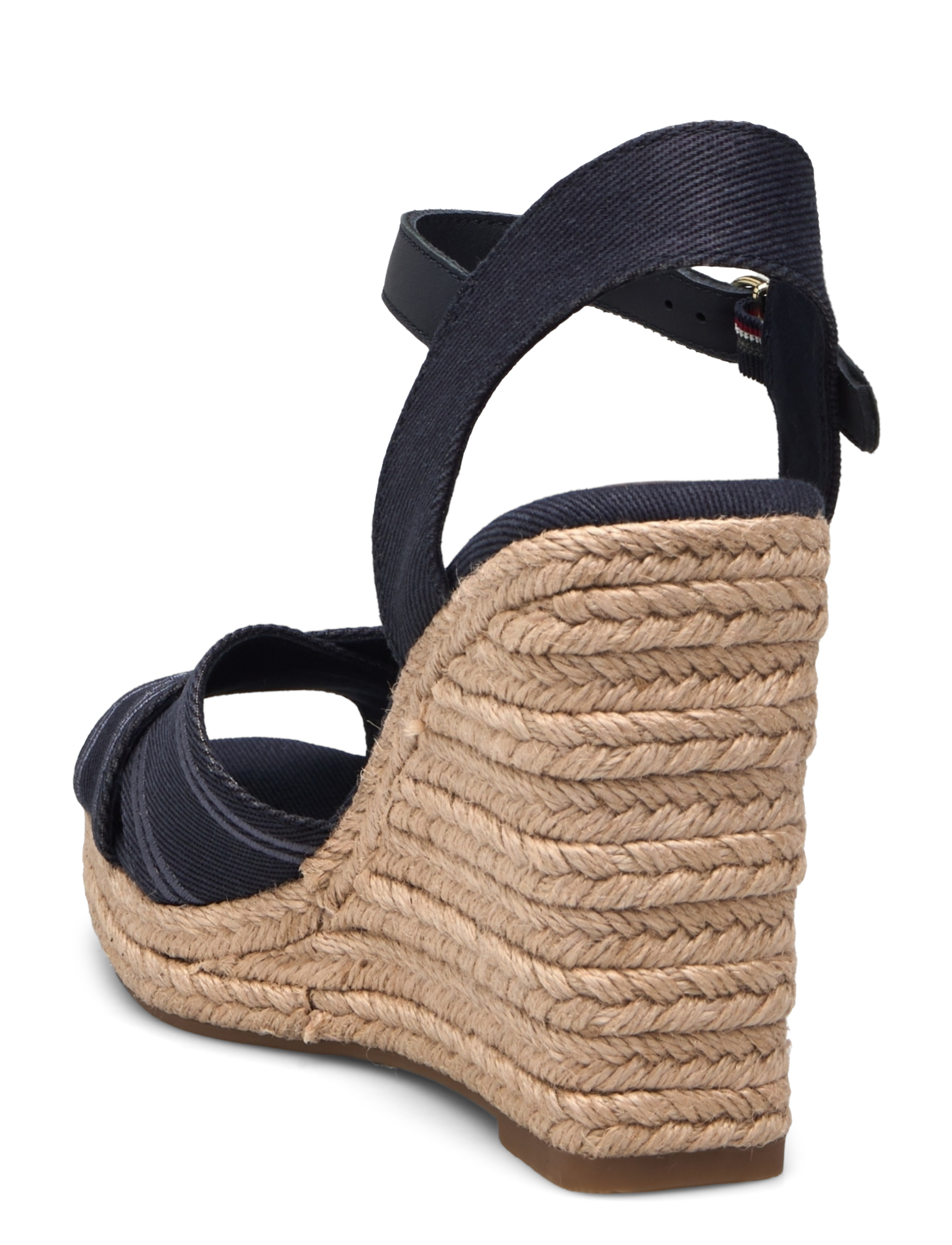 Tommy Hilfiger - TOMMY HILFIGER ESPAD HIGH WEDGE - espadrilles à talons - space blue - 2