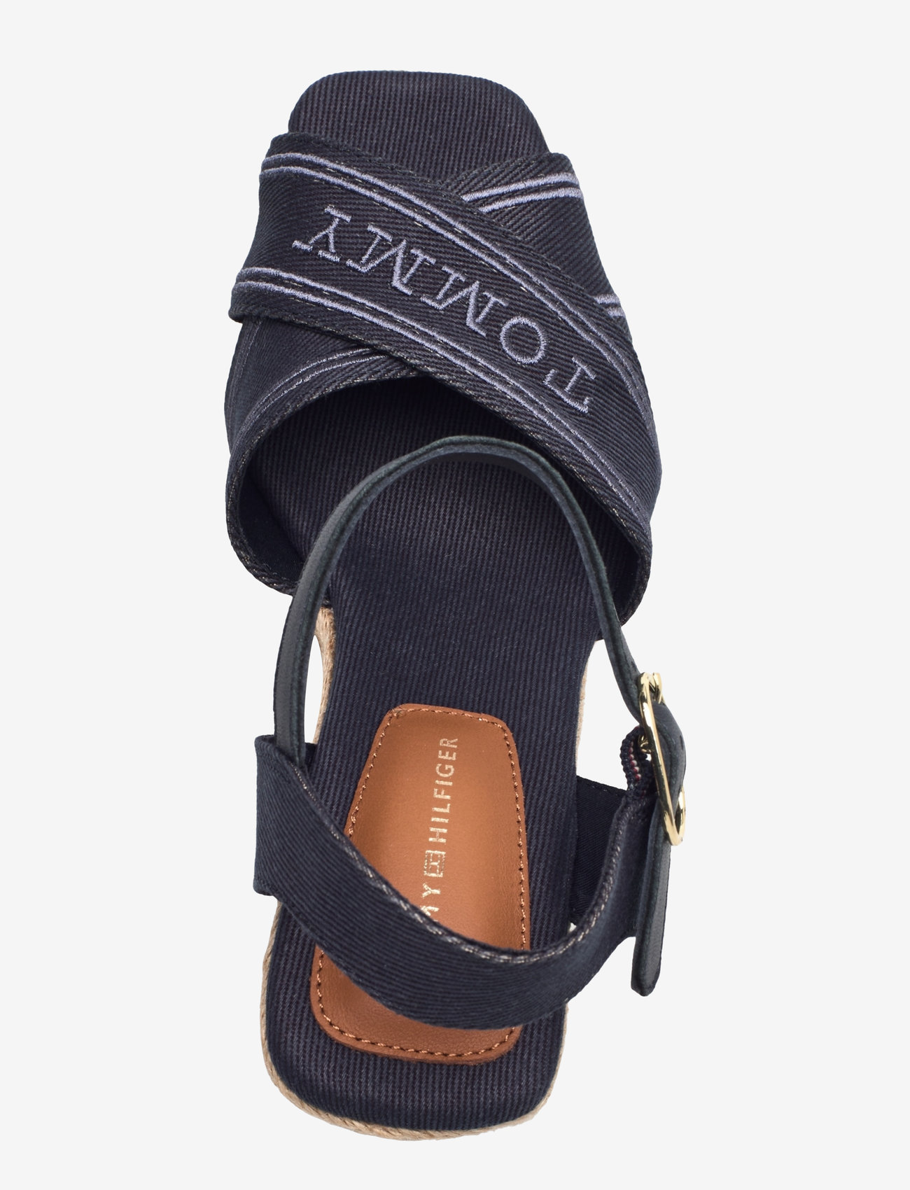 Tommy Hilfiger - TOMMY HILFIGER ESPAD HIGH WEDGE - højhælede espadrillos - space blue - 3