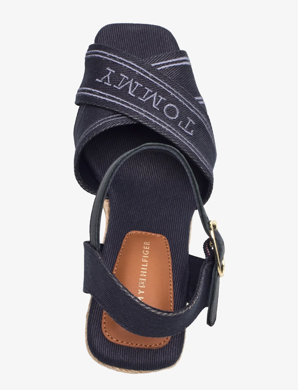 Tommy Hilfiger - TOMMY HILFIGER ESPAD HIGH WEDGE - espadrilles mit absatz - space blue - 3