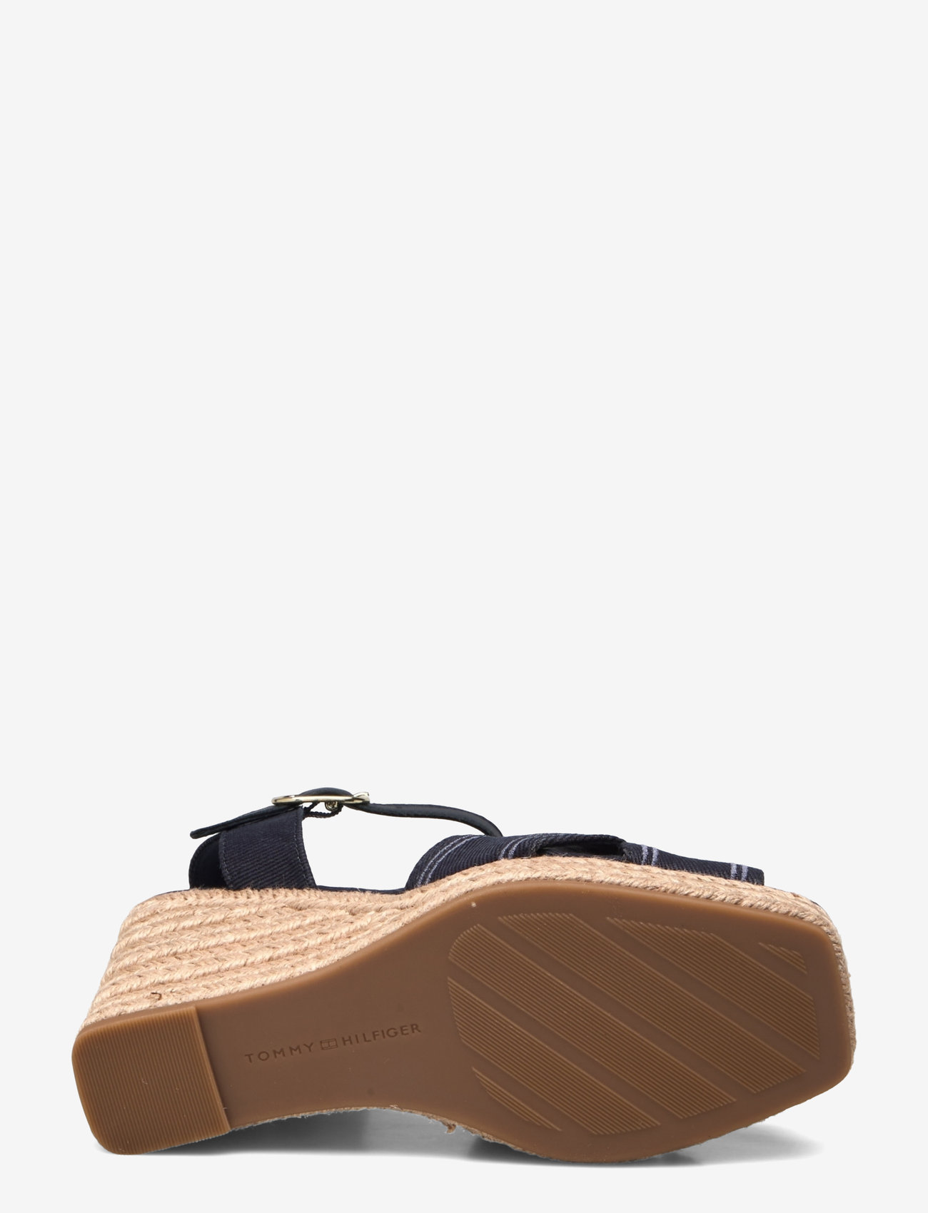 Tommy Hilfiger - TOMMY HILFIGER ESPAD HIGH WEDGE - højhælede espadrillos - space blue - 4