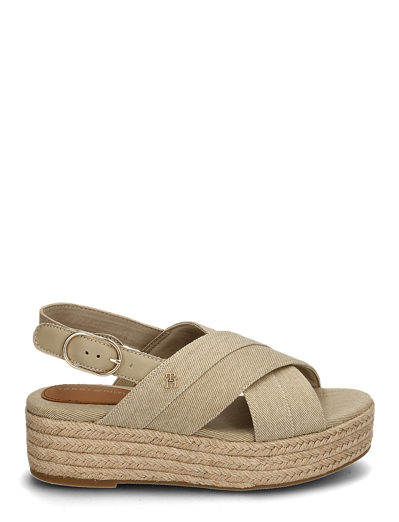 Tommy Hilfiger - DENIM ESPADRILLE PLATFORM SANDAL - platåsandaler - horseradish - 1