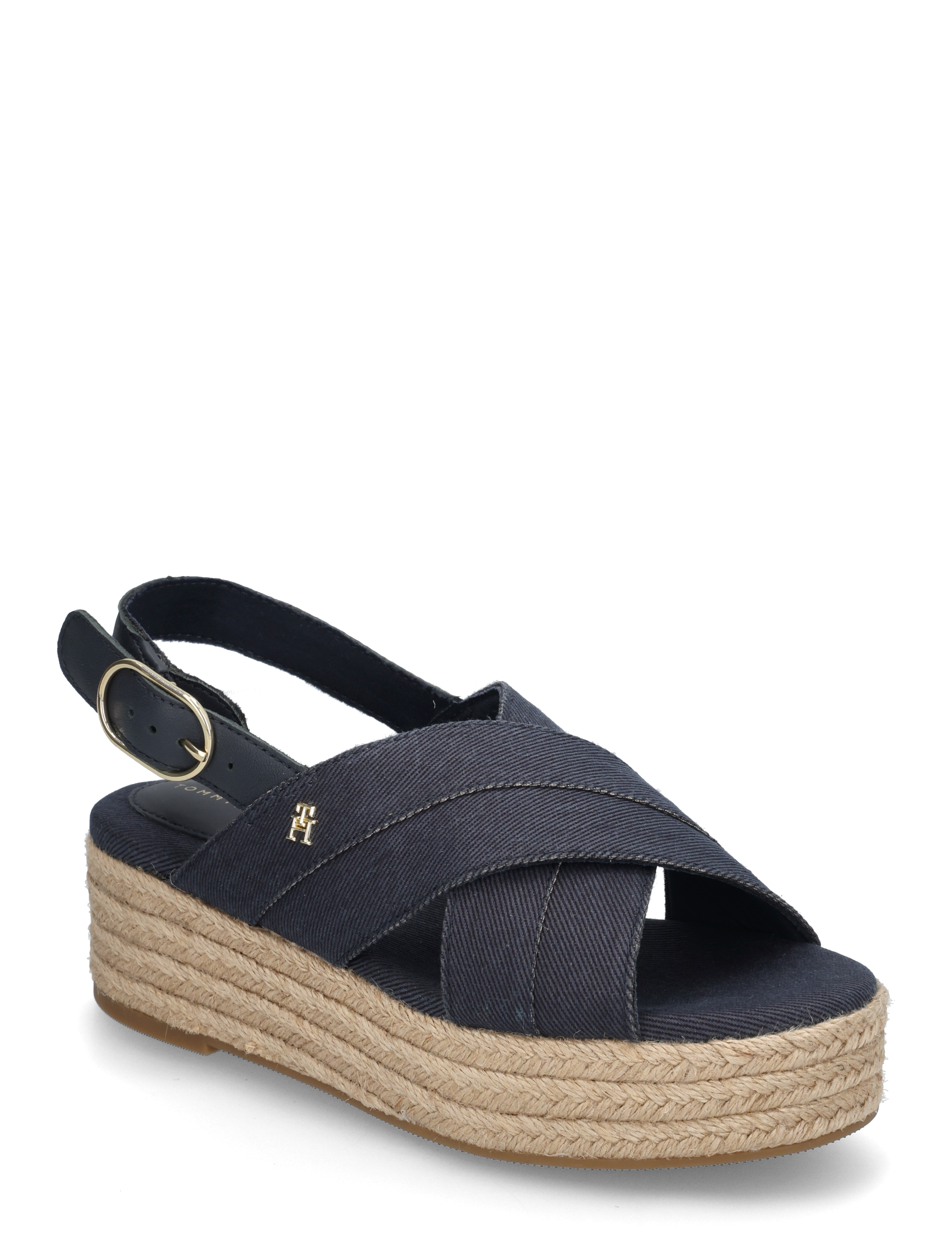 Tommy Hilfiger Denim Espadrille Platform Sandal, 39, Sandals, Marineblau - Frauen