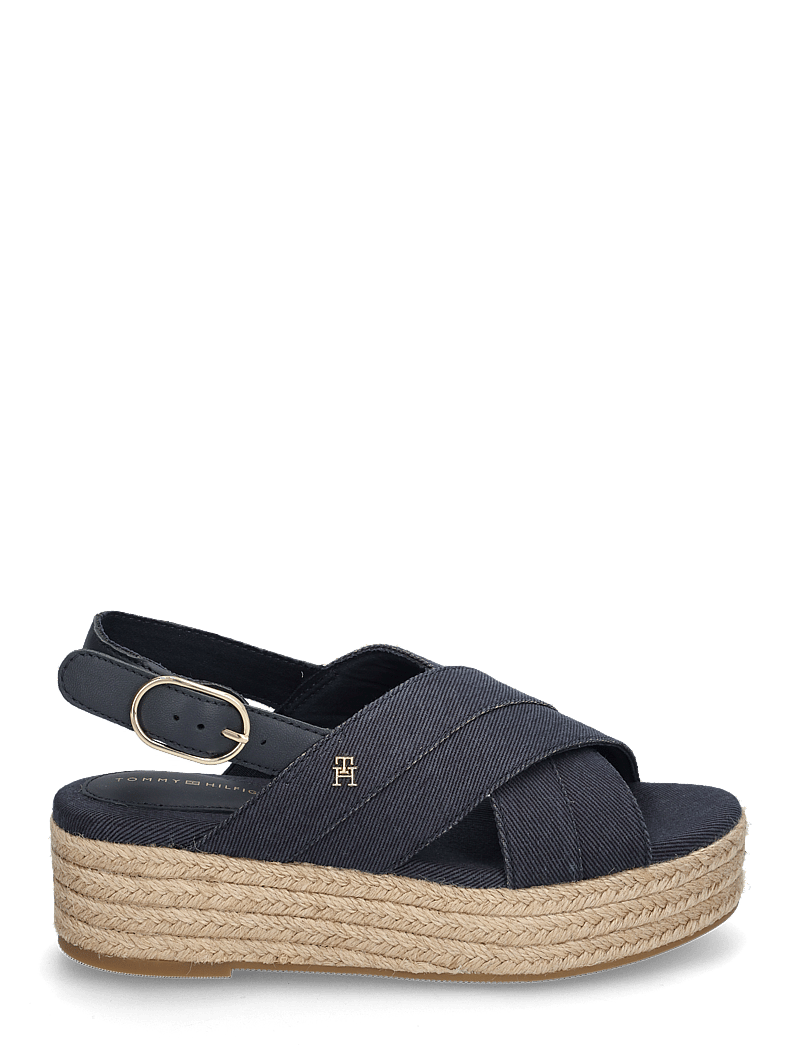 Tommy Hilfiger - DENIM ESPADRILLE PLATFORM SANDAL - platformsandaler - space blue - 1