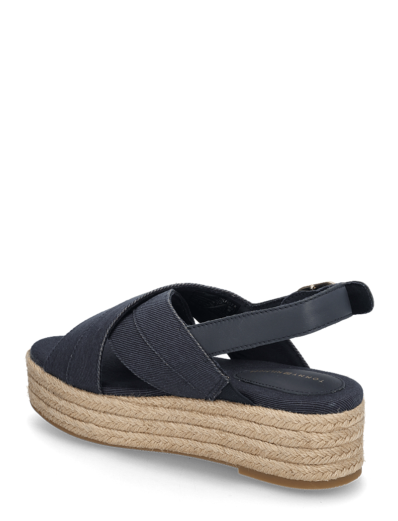 Tommy Hilfiger - DENIM ESPADRILLE PLATFORM SANDAL - platformsandaler - space blue - 2