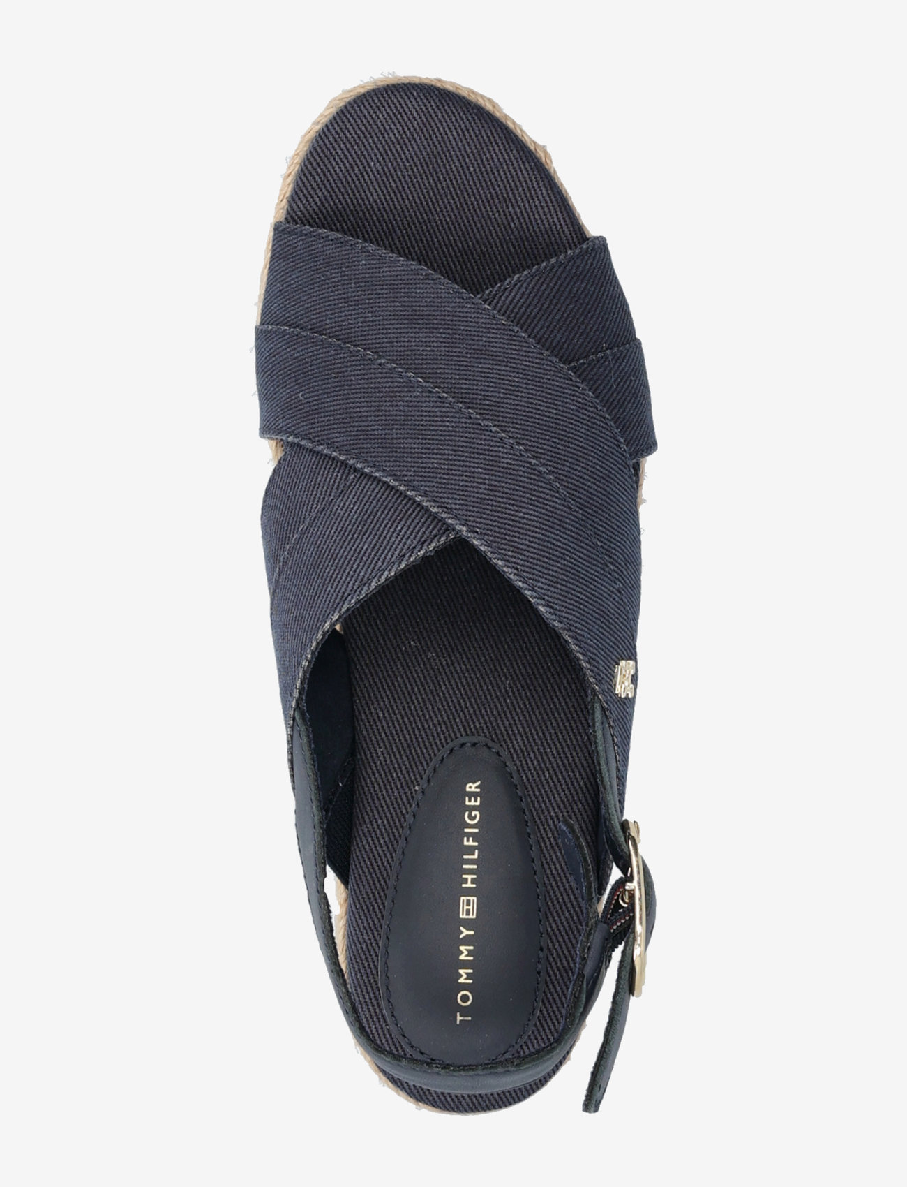 Tommy Hilfiger - DENIM ESPADRILLE PLATFORM SANDAL - platåsandaler - space blue - 3