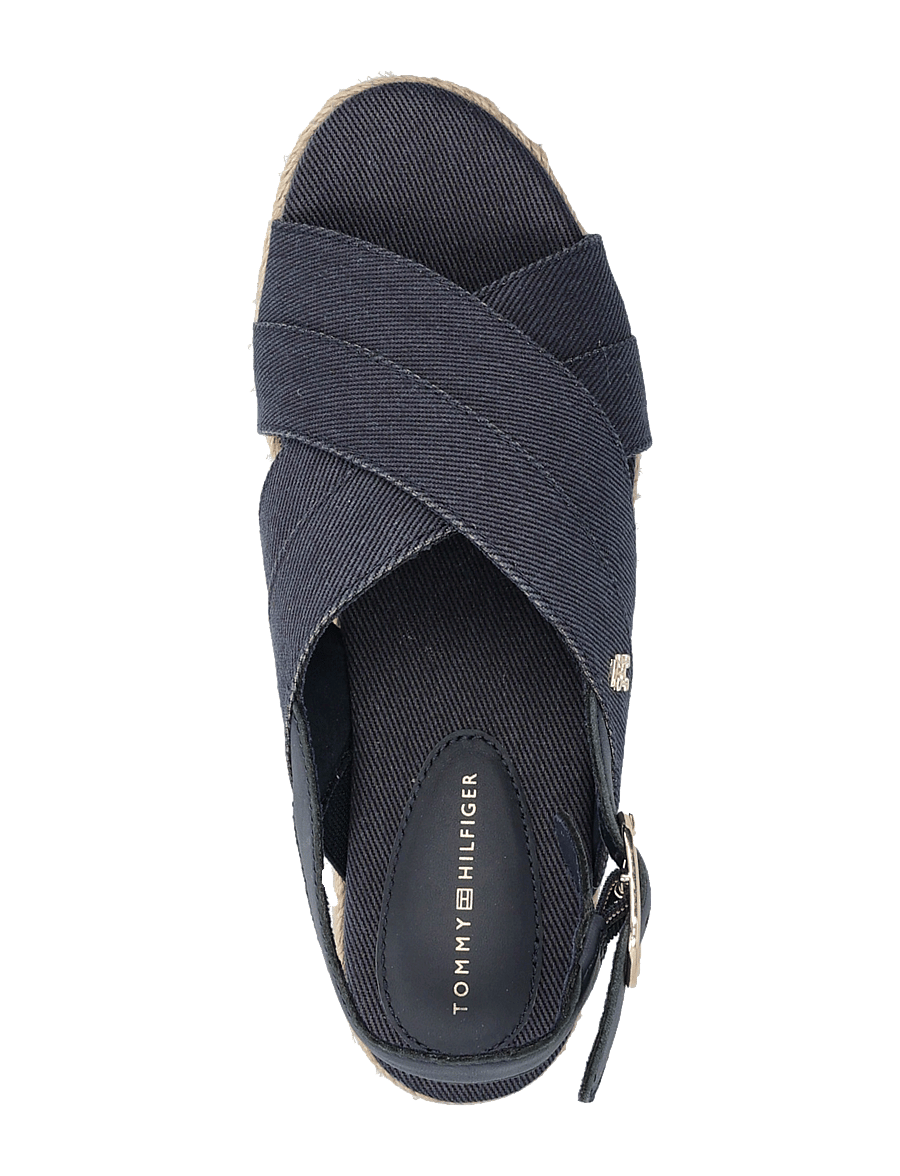 Tommy Hilfiger - DENIM ESPADRILLE PLATFORM SANDAL - space blue - 3