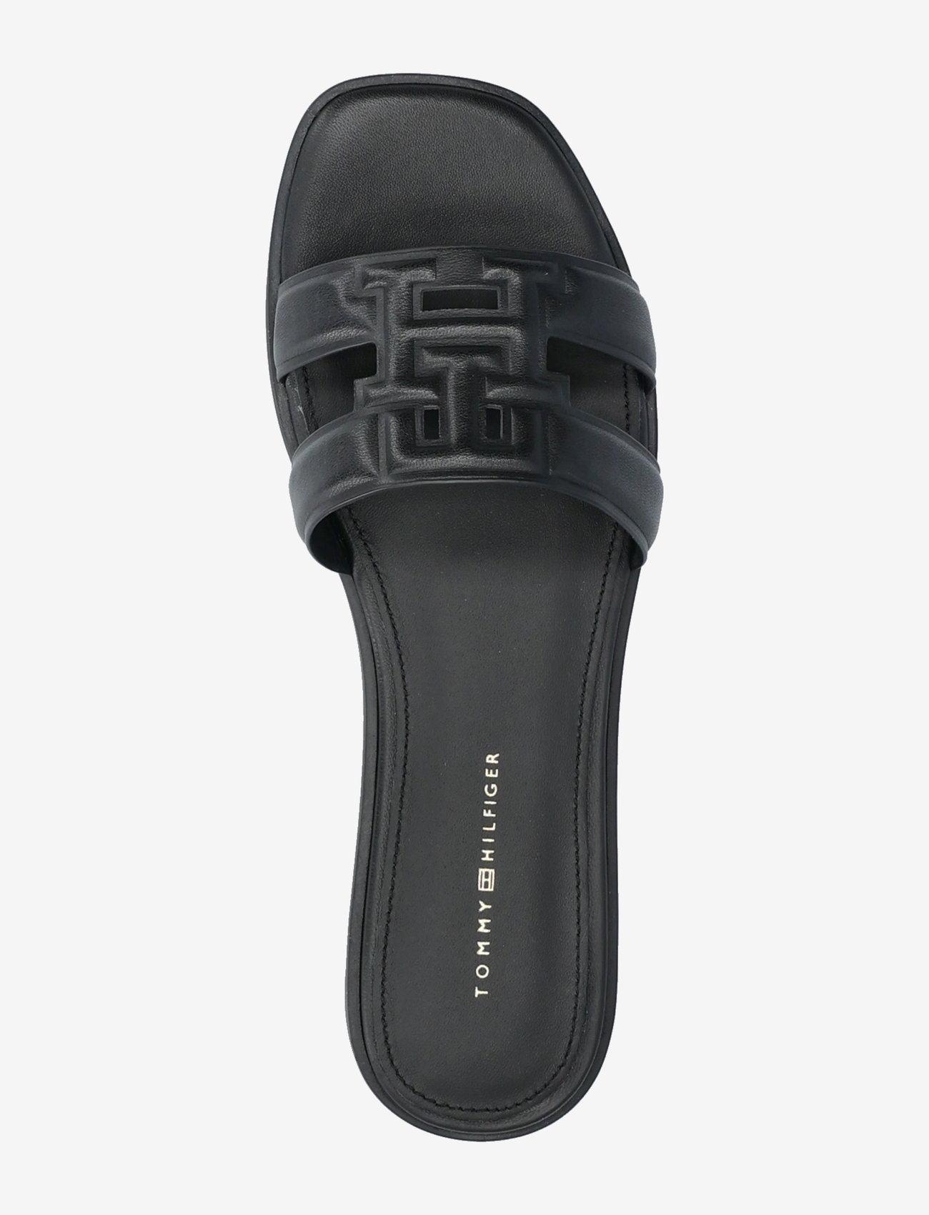 Tommy Hilfiger - TH LOGO STRAP MULE - flade sandaler - black - 3