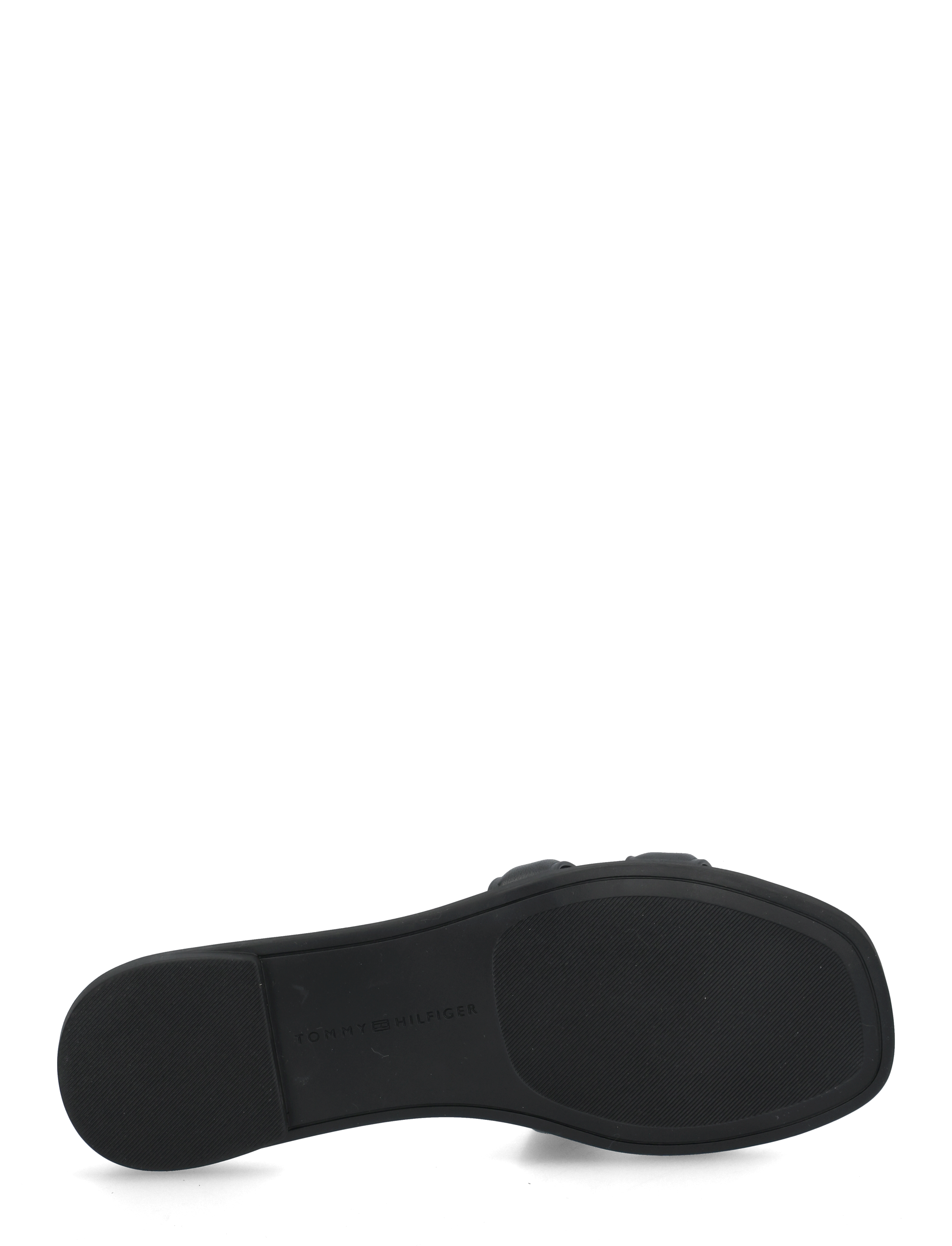 Tommy Hilfiger - TH LOGO STRAP MULE - flache sandalen - black - 4