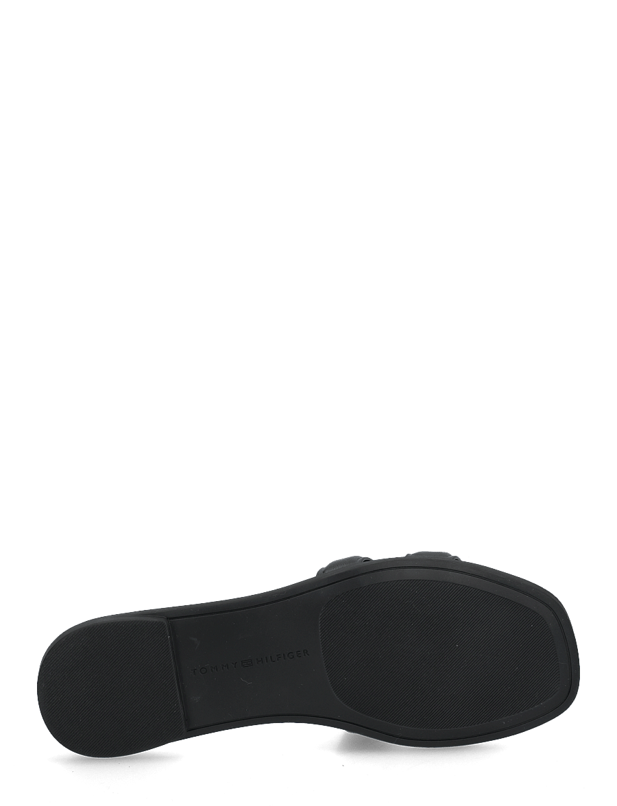 Tommy Hilfiger - TH LOGO STRAP MULE - flache sandalen - black - 4