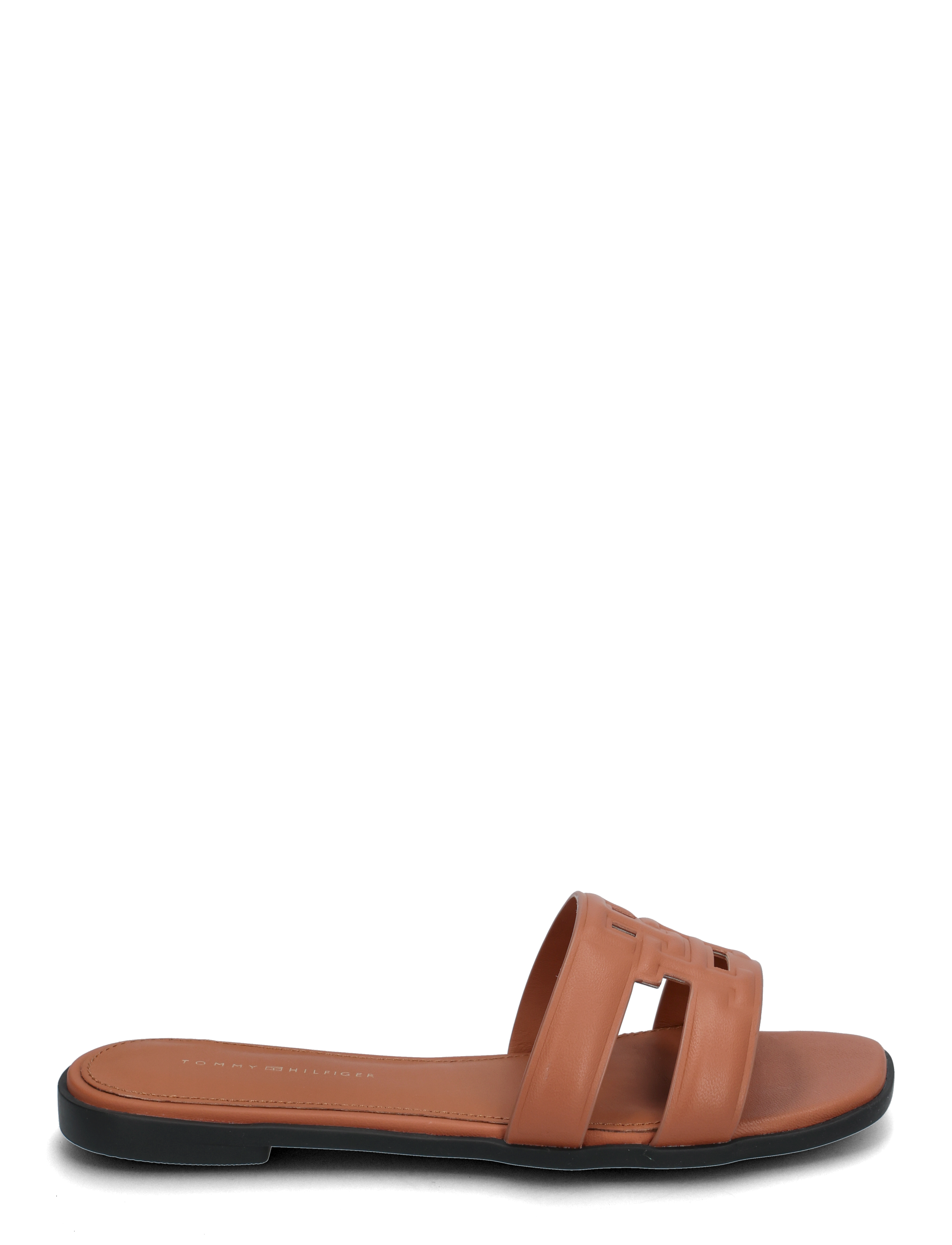 Tommy Hilfiger - TH LOGO STRAP MULE - flache sandalen - cinnamon bark - 1